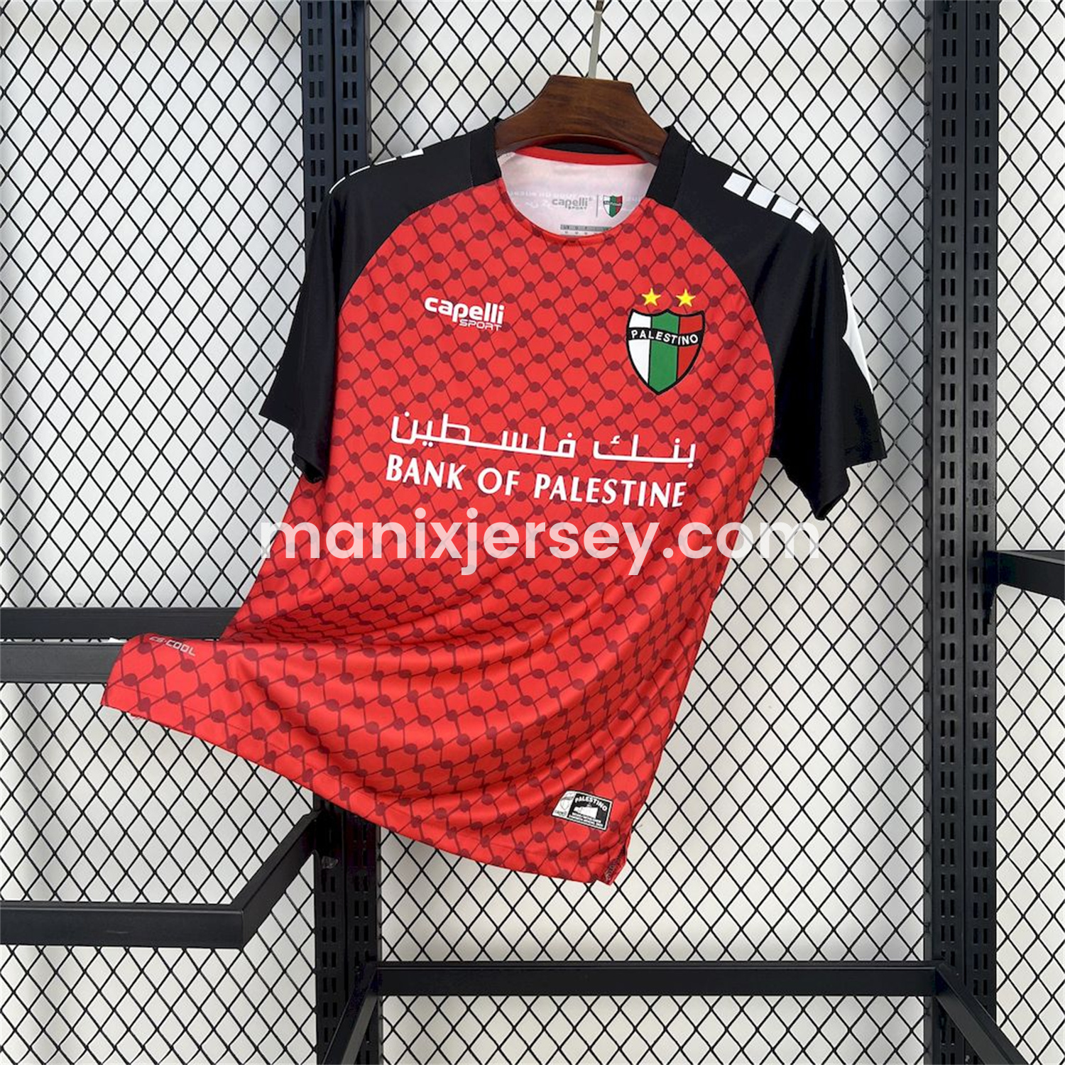 ManixJersey.com | Club Deportivo Palestino 25-26 Red Goalkeeper Jersey - Fans Version -Customize Name, Number and Patch | Worldwide Shipping