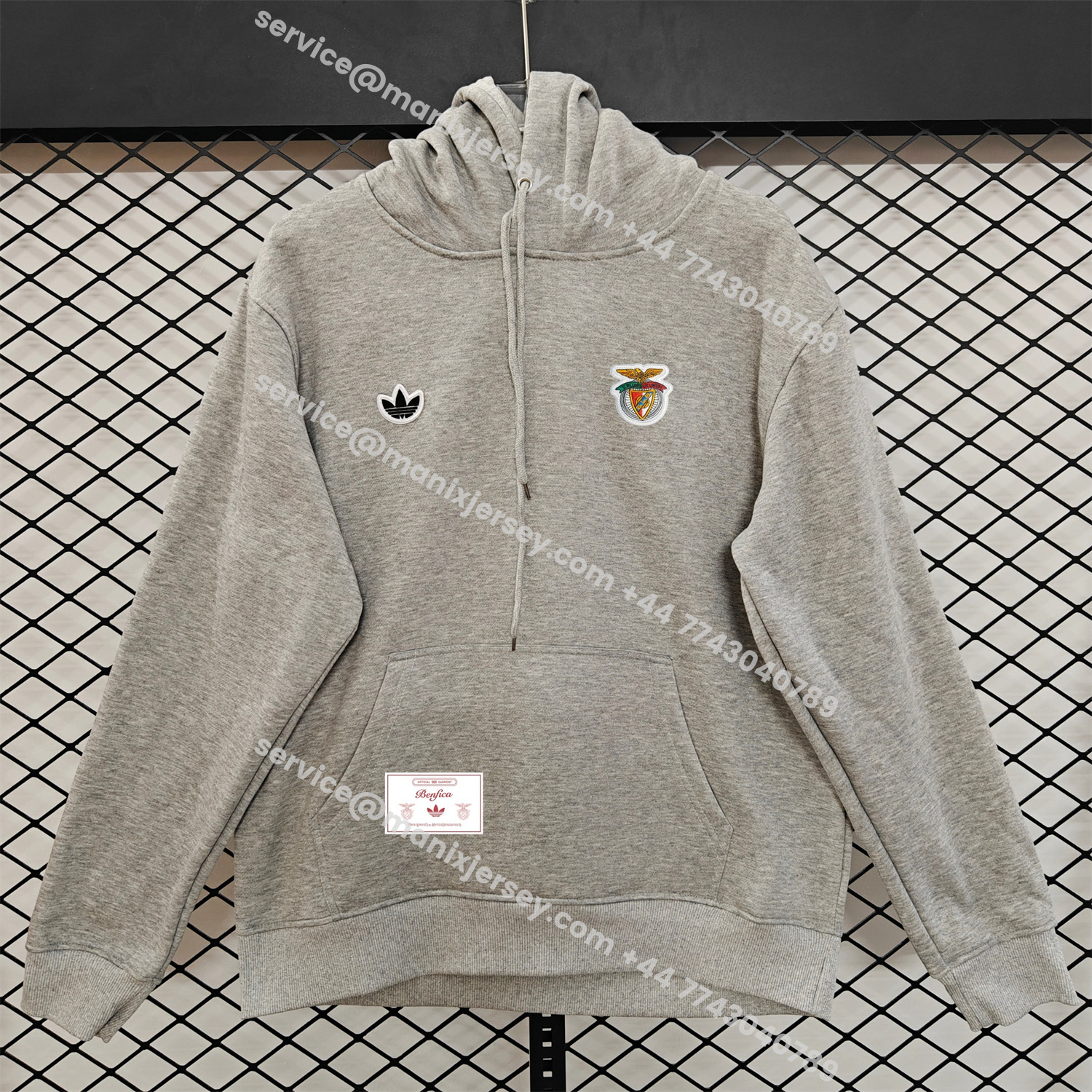 ManixJersey.com | Benfica 25-26 Originals Terrace Icon Unisex Pullover Hoodie -Customize Name, Number and Patch | Worldwide Shipping