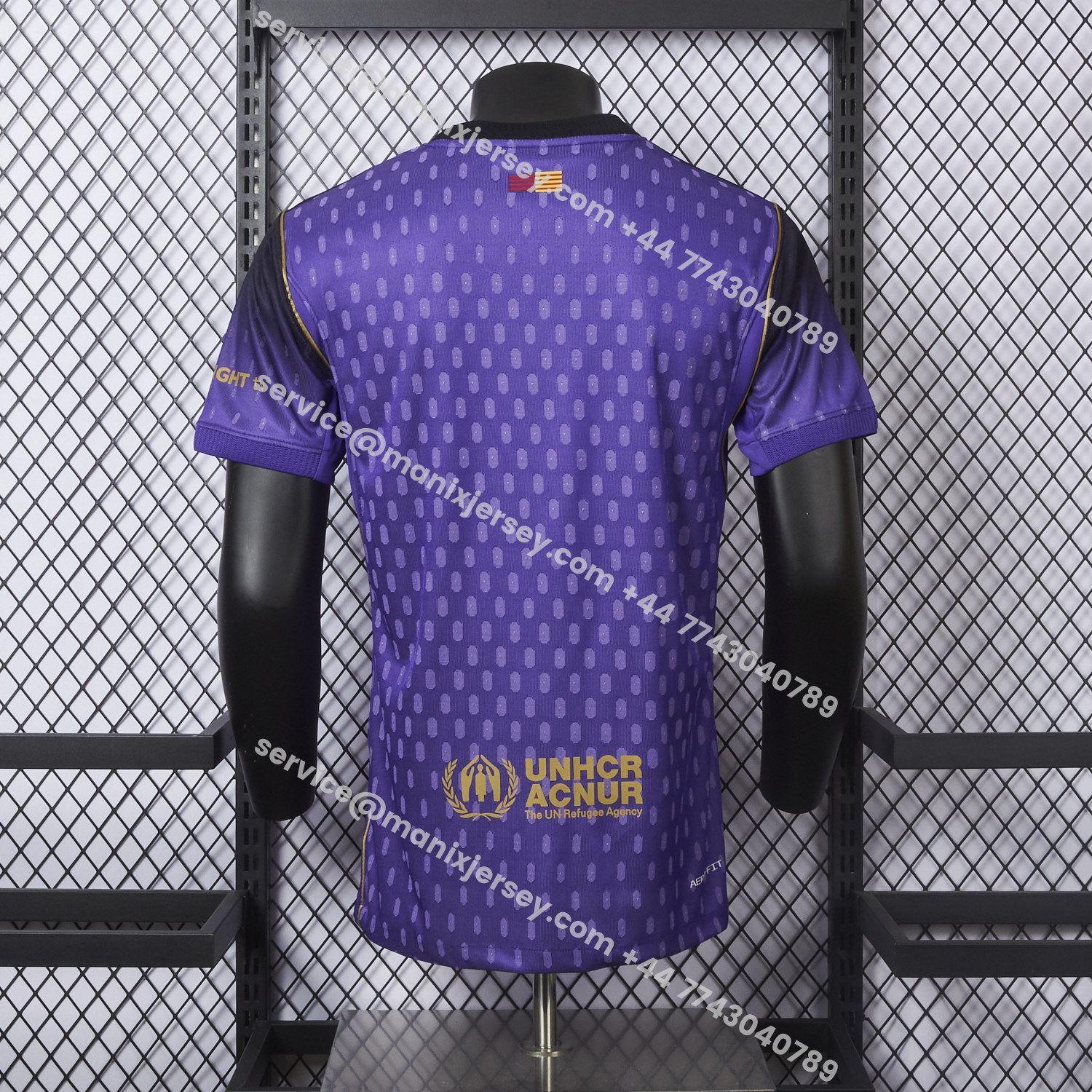 ManixJersey.com | Barcelona 26-27 Away Purple-Black Gradient Jersey - Player Version -Customize Name, Number and Patch | Worldwide Shipping