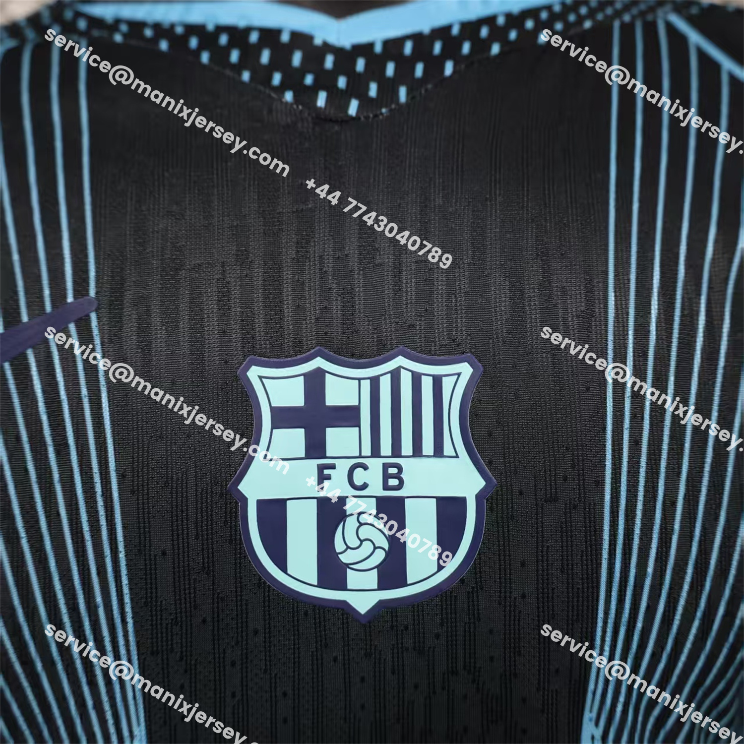 ManixJersey.com | Barcelona 25-26 T90 Black Special Jersey - Player Version -Customize Name, Number and Patch | Worldwide Shipping