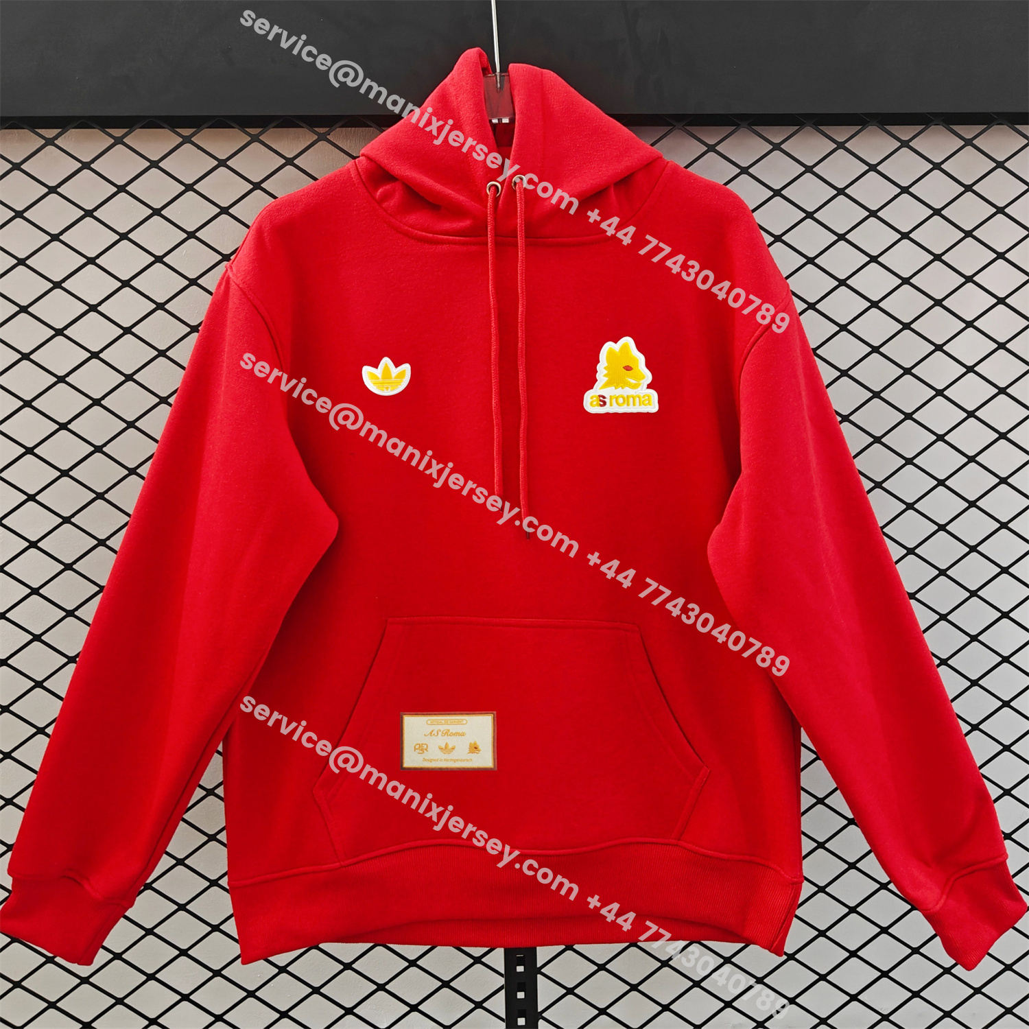 ManixJersey.com | AS Roma 25-26 Originals Terrace Icon Unisex Pullover Hoodie -Customize Name, Number and Patch | Worldwide Shipping