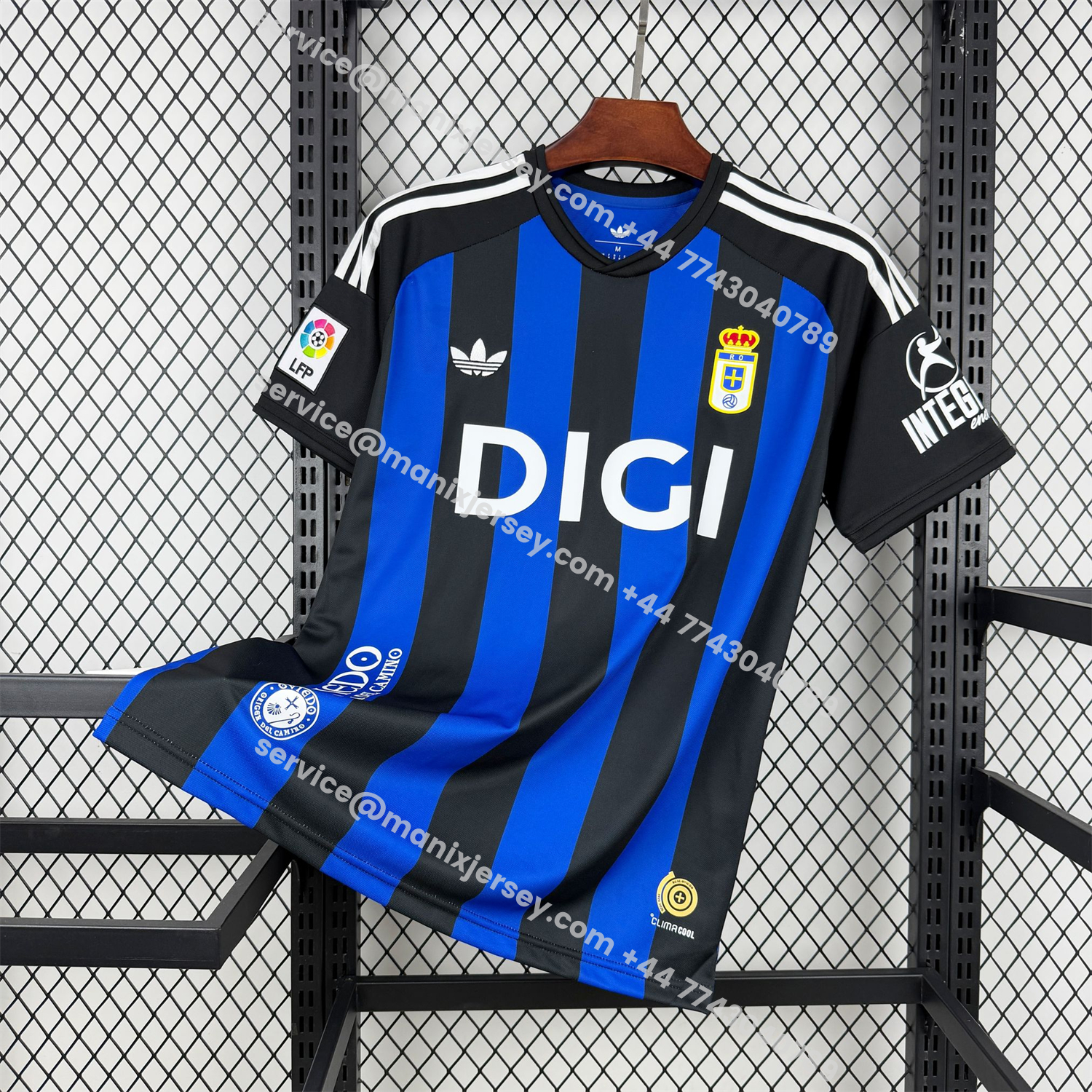 Real Oviedo 25-26 Deep Black With Royal Blue 100th Anniversary Jersey - Fans Version:football jersey mysite: unitedjerseyfootball 邓江浪:football