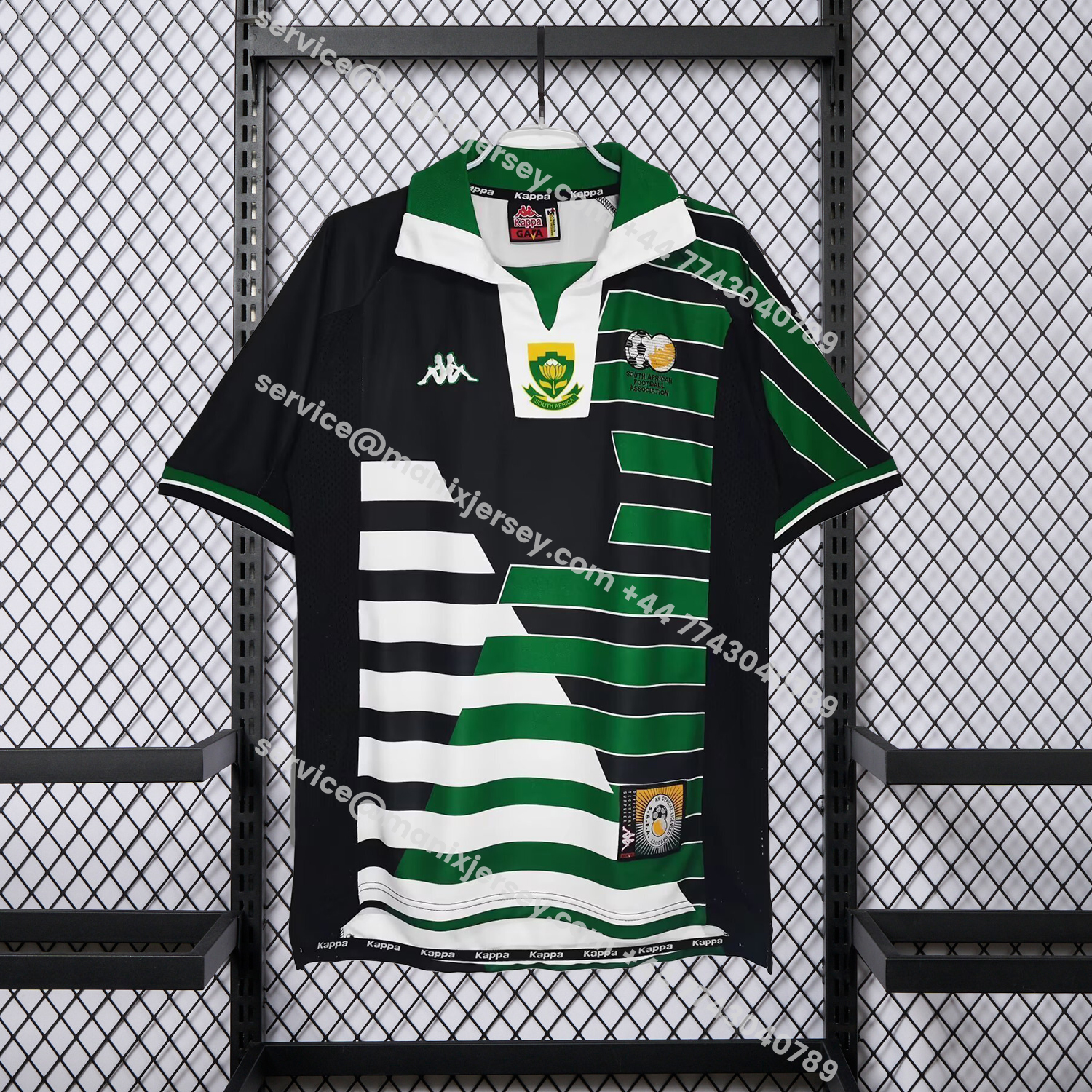 ManixJersey.com | Retro South Africa 1998 Away Jersey -Customize Name, Number and Patch | Worldwide Shipping