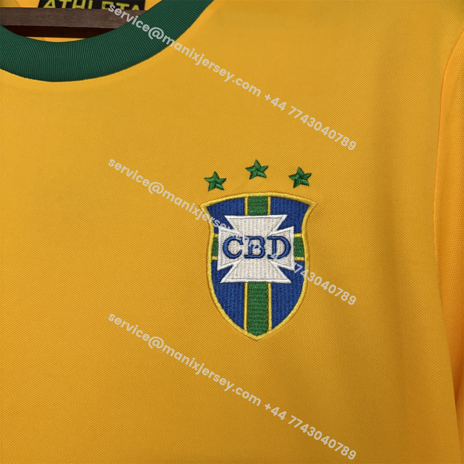ManixJersey.com | Retro Brazil 1971 Home Jersey -Customize Name, Number and Patch | Worldwide Shipping