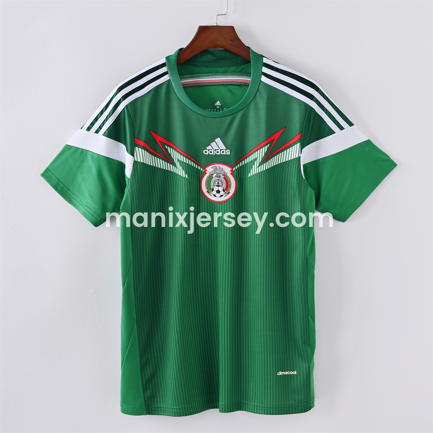 ManixJersey.com | Retro Mexico 2014 Home Jersey -Customize Name, Number and Patch | Worldwide Shipping