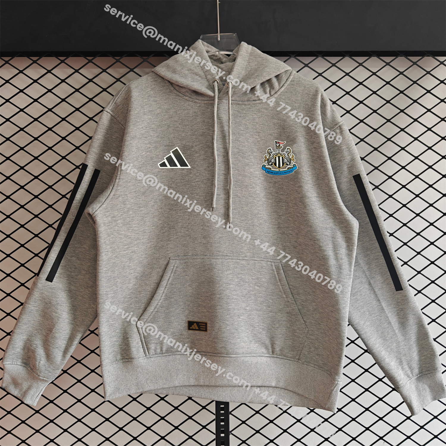ManixJersey.com | Newcastle United 25-26 Home Unisex Pullover Hoodie -Customize Name, Number and Patch | Worldwide Shipping