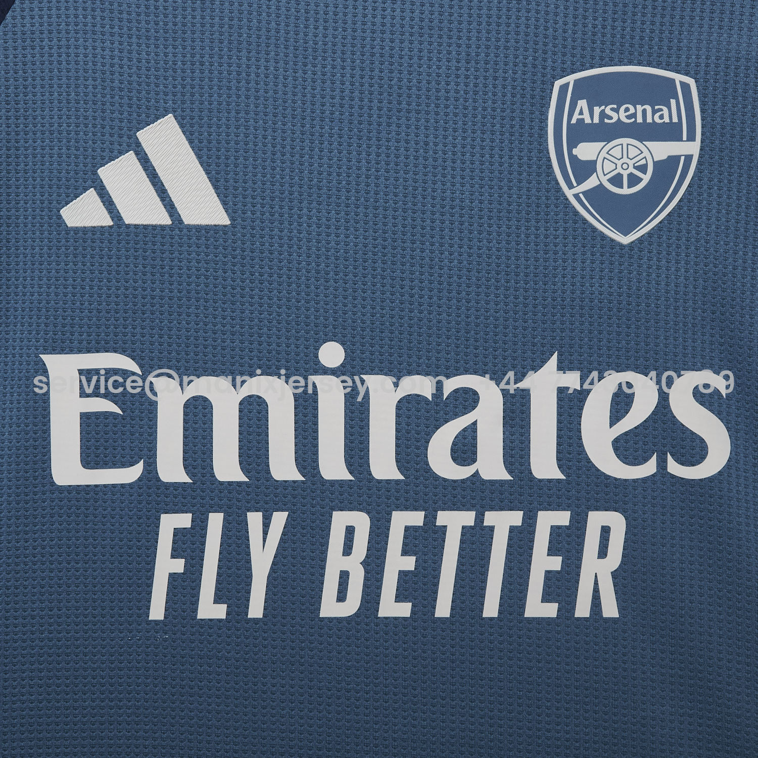 ManixJersey.com | Arsenal 25-26 Blue Training Jersey - Player Version -Customize Name, Number and Patch | Worldwide Shipping