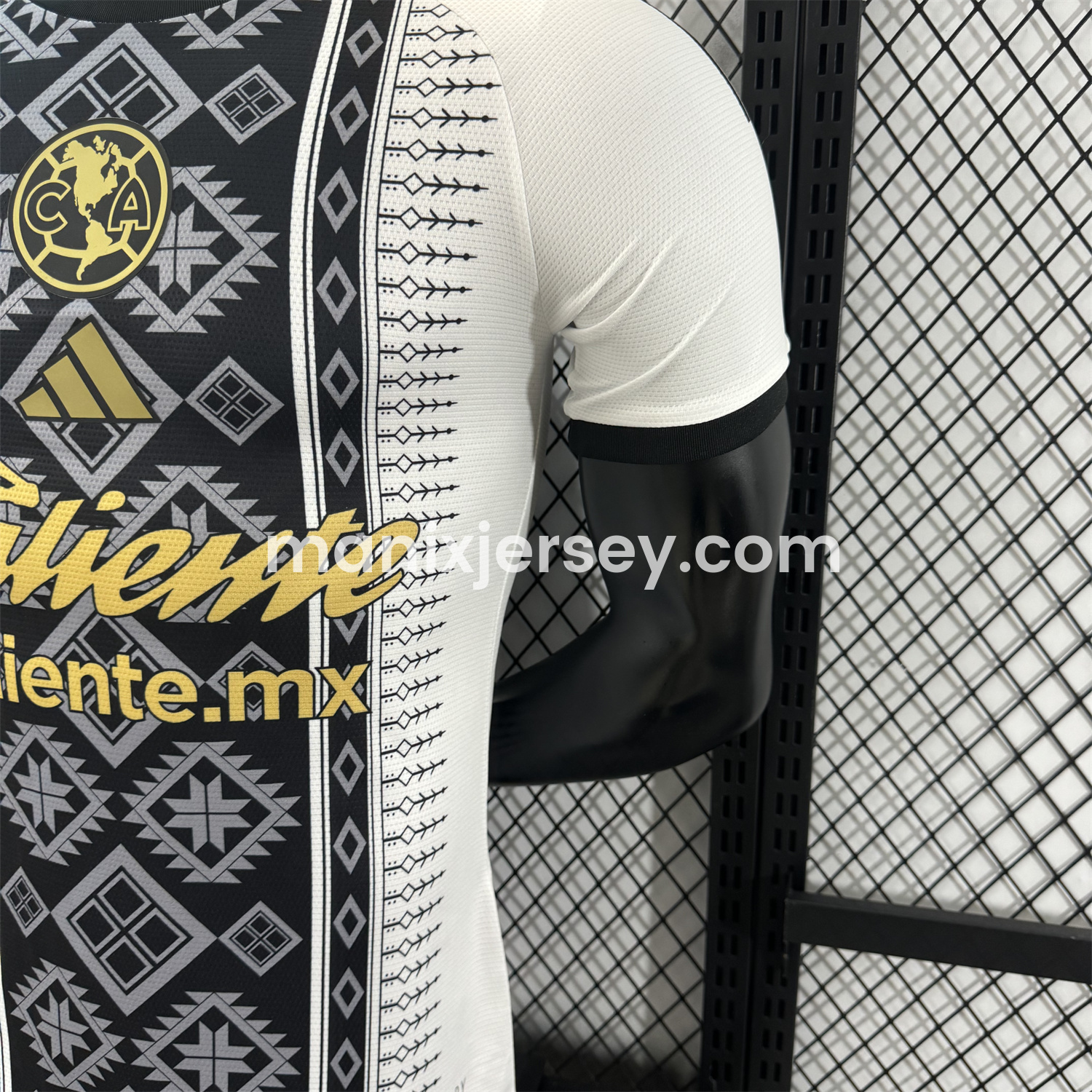 ManixJersey.com | Club América 25-26 Black Totem Pattern White Special Jersey - Player Version -Customize Name, Number and Patch | Worldwide Shipping