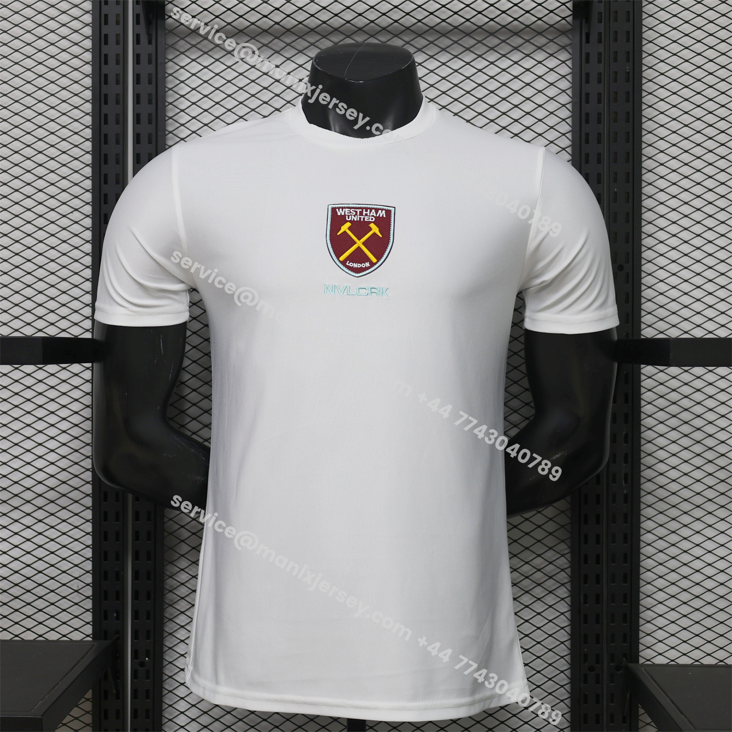 West Ham United 26-27 Retro Casual Style White Jersey - Player Version:football jersey mysite: unitedjerseyfootball 邓江浪:football