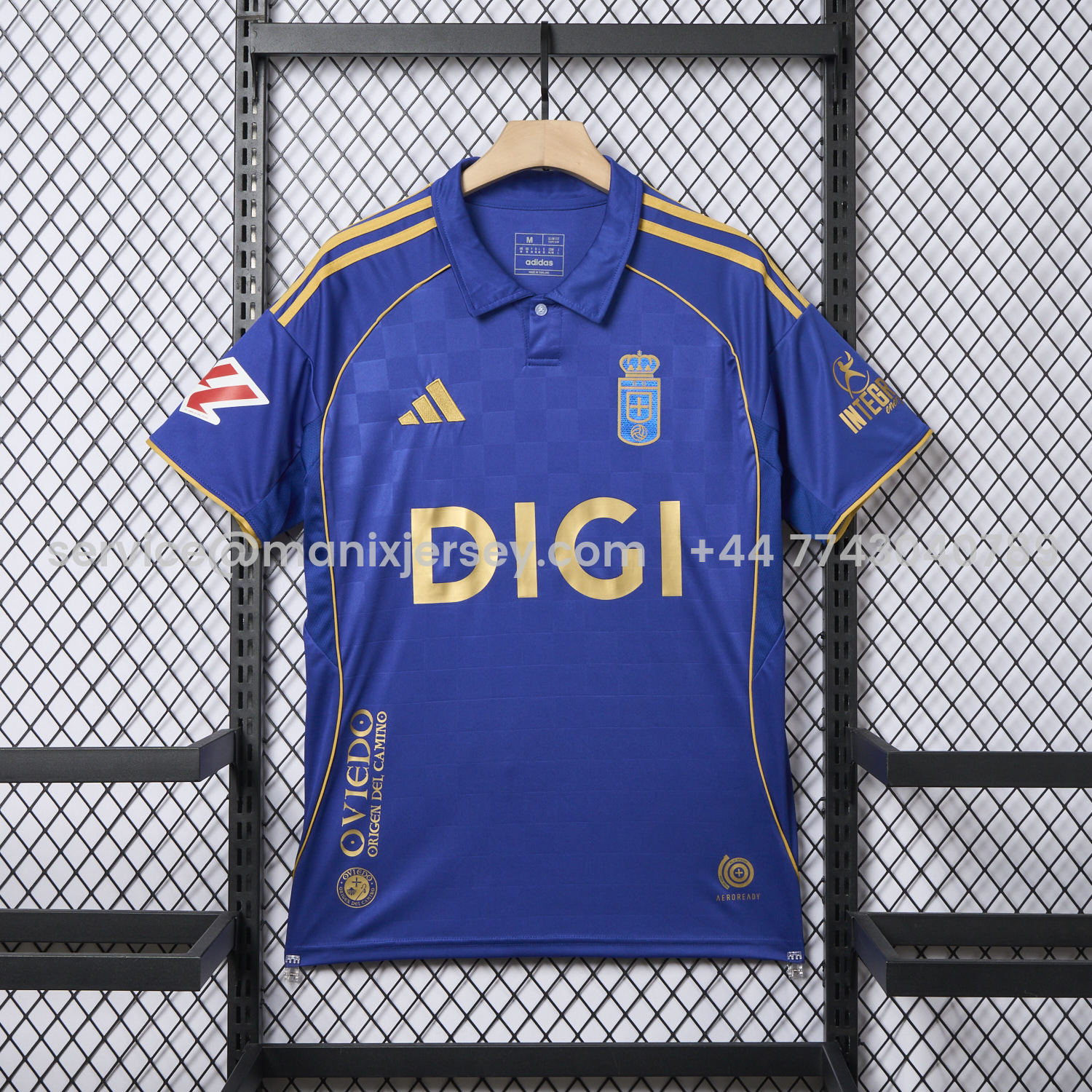 ManixJersey.com | Real Oviedo 25-26 Centenary Home Jersey - Fans Version -Customize Name, Number and Patch | Worldwide Shipping