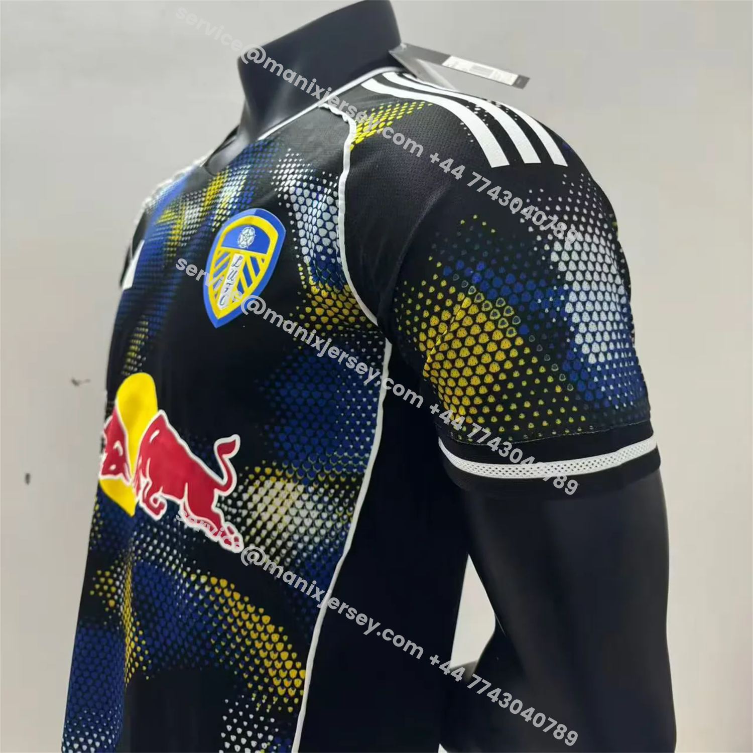 ManixJersey.com | Leeds United 25-26 Third Black Jersey - Player Version -Customize Name, Number and Patch | Worldwide Shipping