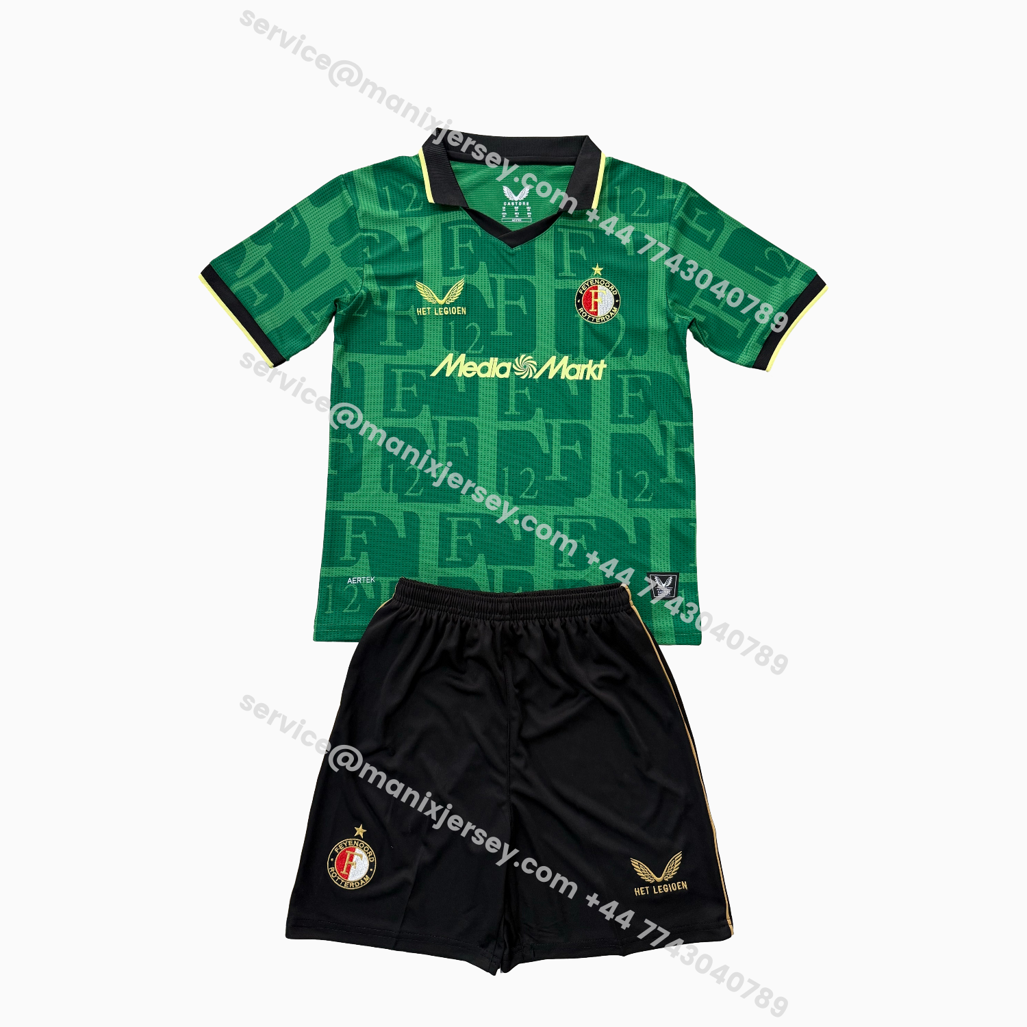 ManixJersey.com | Feyenoord 25-26 Fourth Men's Adult Jersey Set - Fans Version -Customize Name, Number and Patch | Worldwide Shipping