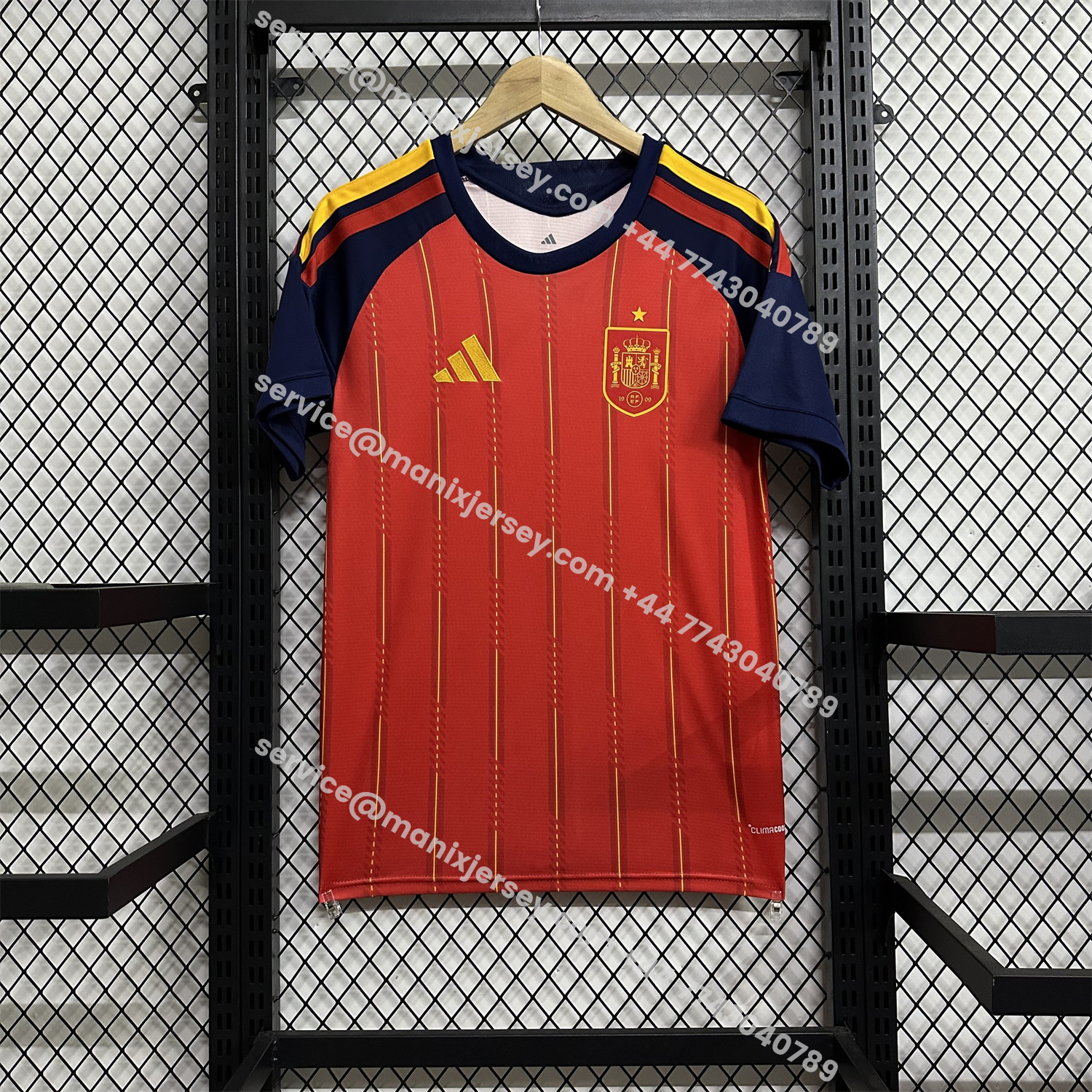 ManixJersey.com | Spain 2026 Home Red Jersey - Fans Version -Customize Name, Number and Patch | Worldwide Shipping