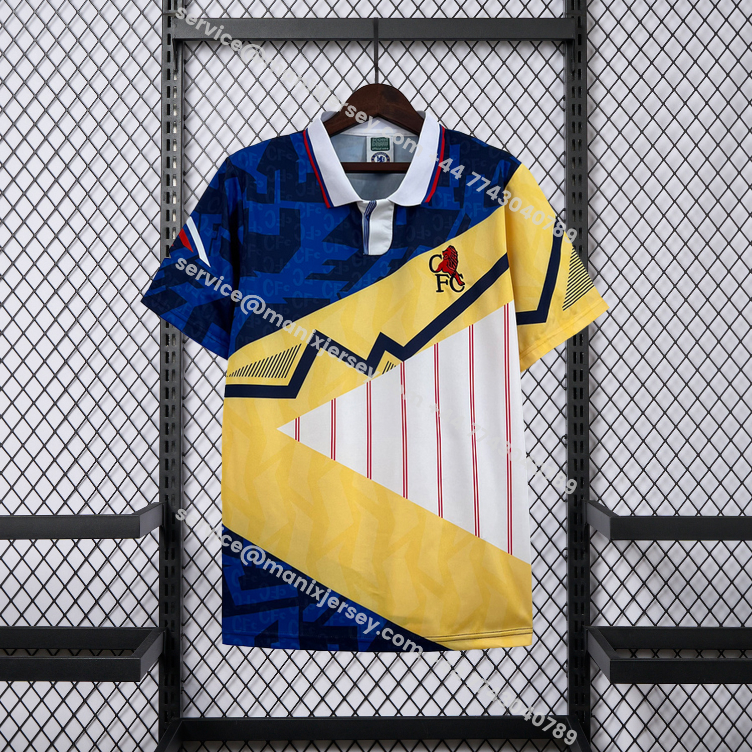 ManixJersey.com | Retro C.H.E.L.S.E.A 1990 Mash Up Special Jersey -Customize Name, Number and Patch | Worldwide Shipping