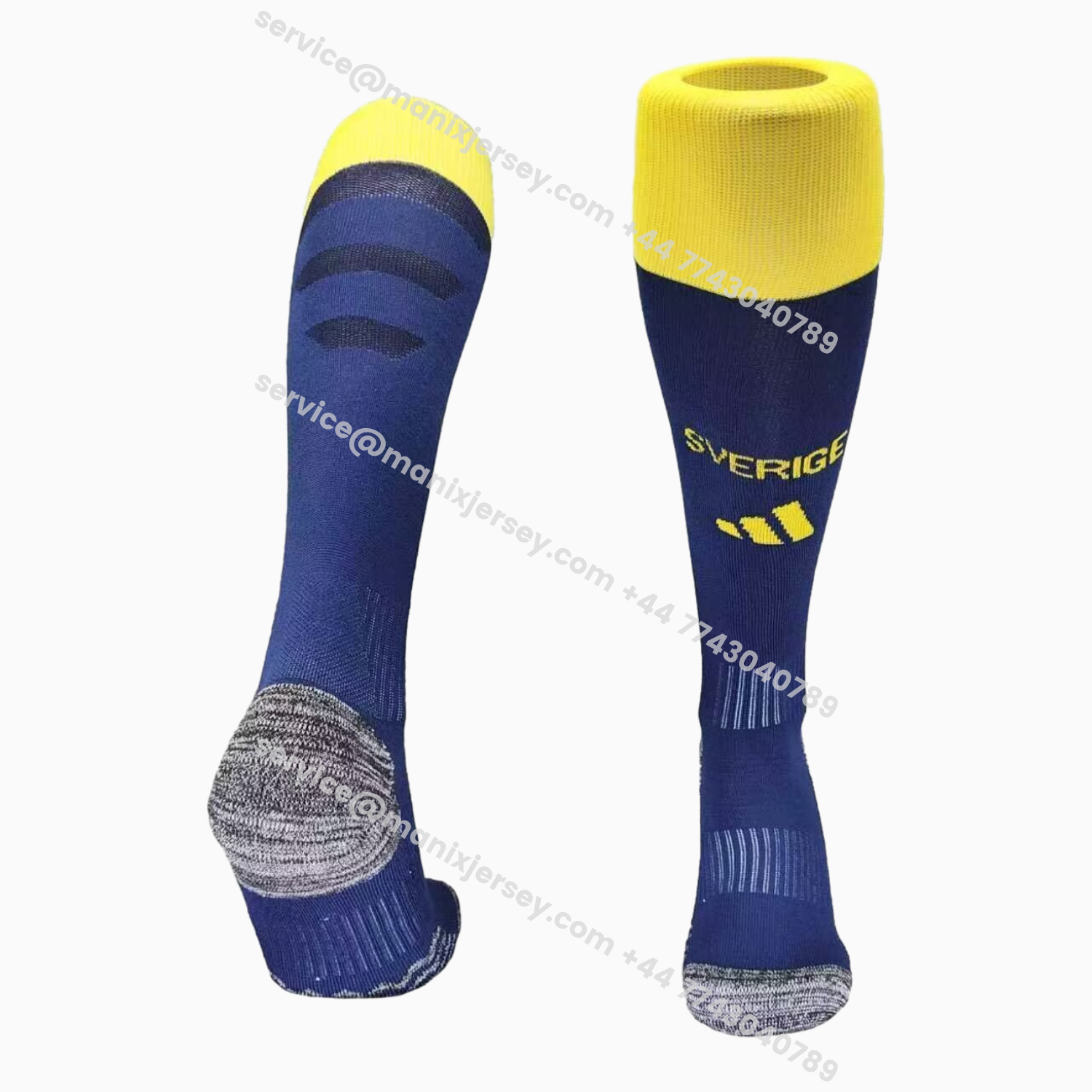 ManixJersey.com | Sweden 2026 Home Socks - Blue -Customize Name, Number and Patch | Worldwide Shipping