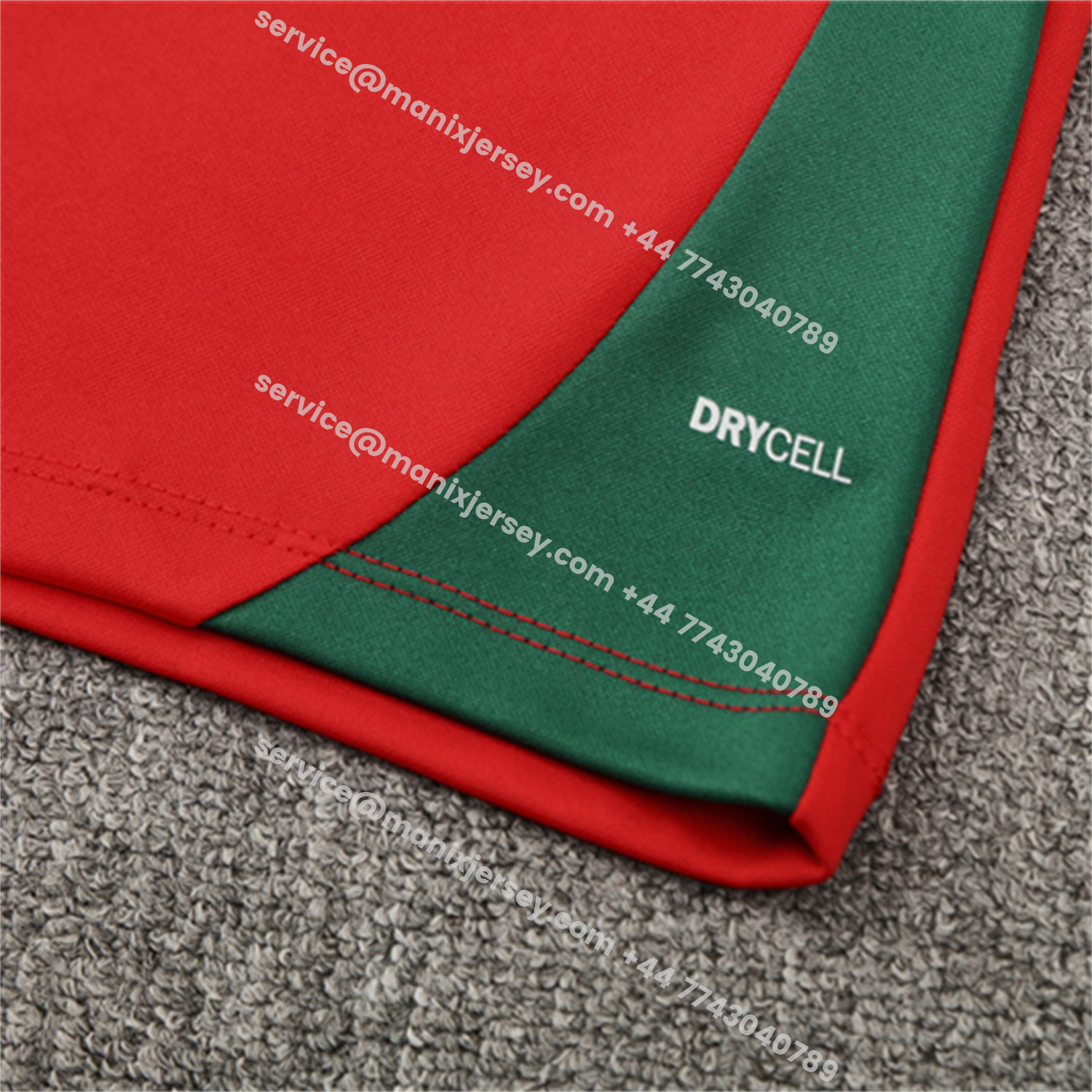 ManixJersey.com | Portugal 25-26 Long Sleeve Training Set - Red Top & Black Pants -Customize Name, Number and Patch | Worldwide Shipping