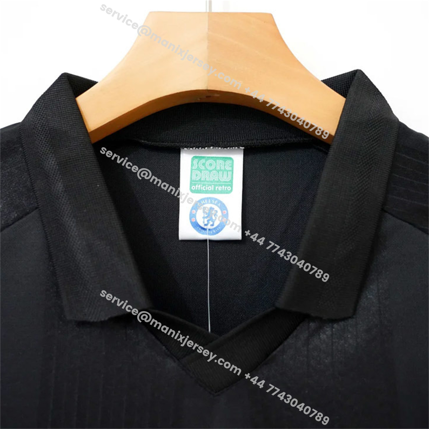 ManixJersey.com | Retro C.H.E.L.S.E.A 1998 Pure Black Special Jersey -Customize Name, Number and Patch | Worldwide Shipping