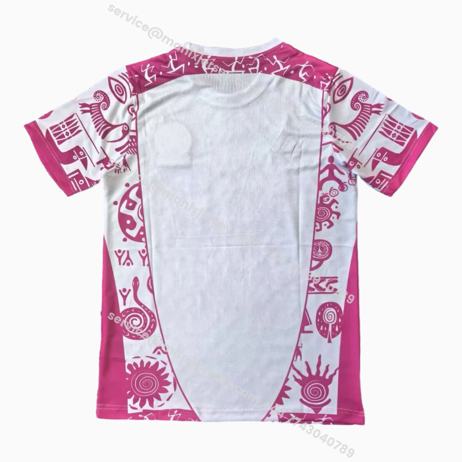 ManixJersey.com | Mexico 25-26 Mayan Cvilization Pink And White Special Jersey - Fans Version -Customize Name, Number and Patch | Worldwide Shipping