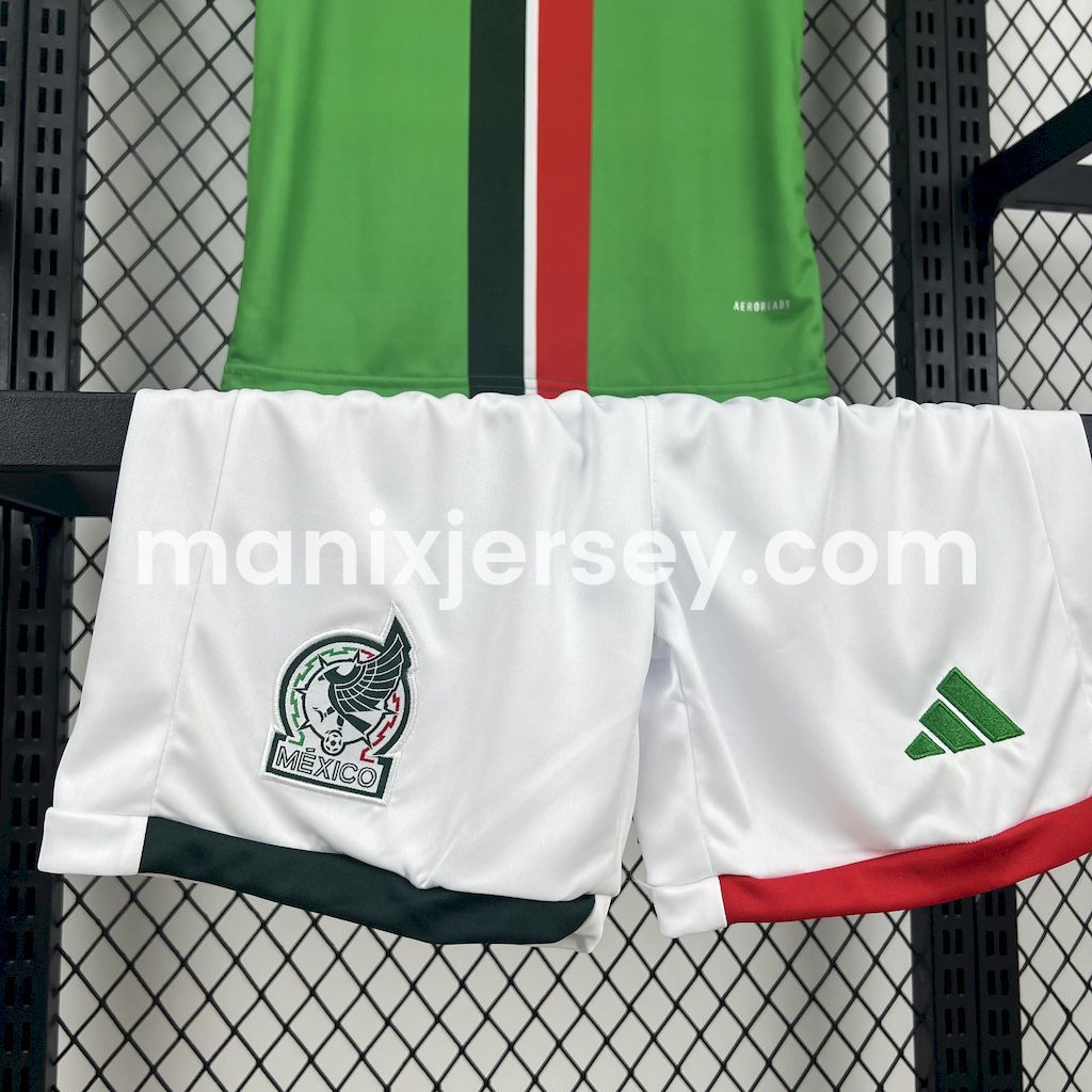 ManixJersey.com | Mexico 25-26 Home Kids Kit -Customize Name, Number and Patch | Worldwide Shipping