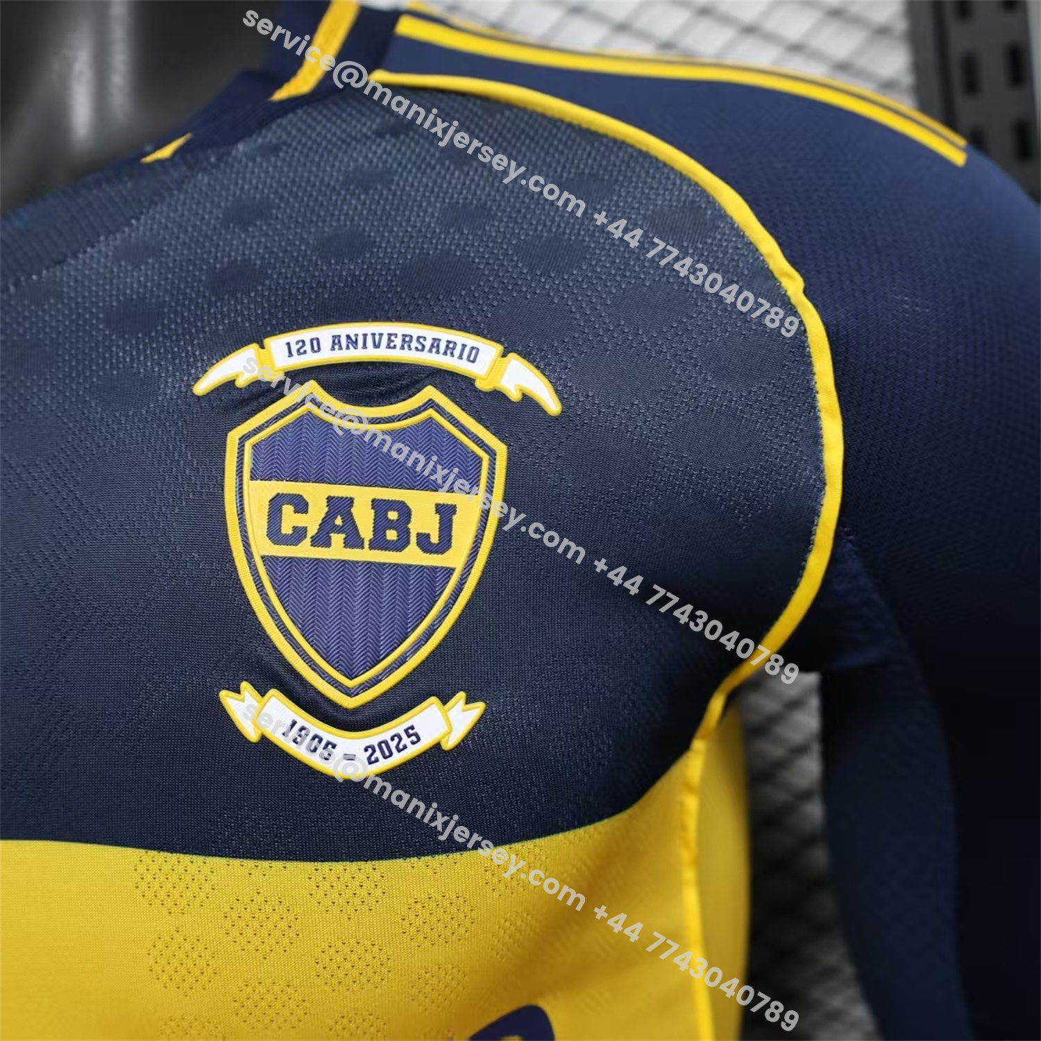 ManixJersey.com | Boca Juniors 25-26 Home Long Sleeves Jersey - Player Version -Customize Name, Number and Patch | Worldwide Shipping