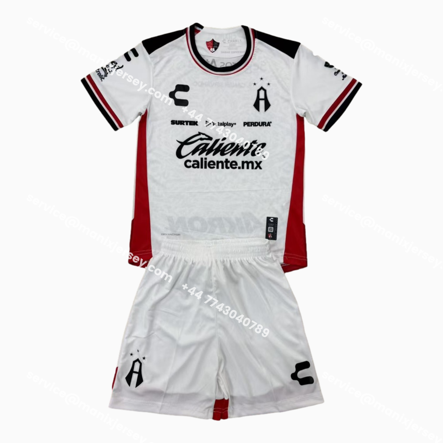 ManixJersey.com | Atlas 25-26 Away White Men's Adult Jersey Set - Fans Version -Customize Name, Number and Patch | Worldwide Shipping