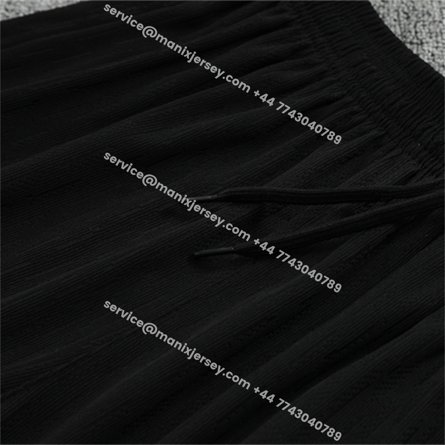 ManixJersey.com | Paris Saint-Germain PSG 25-26 Jordan Long Sleeve Training Set - Pure Black Top & Pants -Customize Name, Number and Patch | Worldwide Shipping