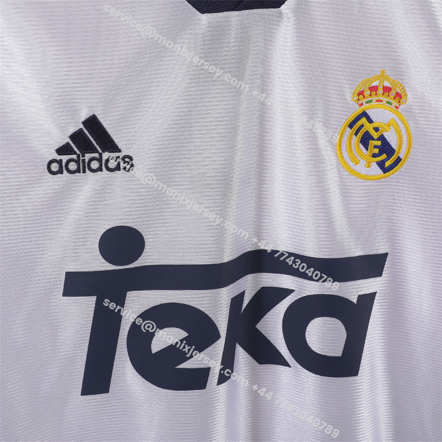 ManixJersey.com | Retro Real Madrid 1998-00 Home Long Sleeves Jersey -Customize Name, Number and Patch | Worldwide Shipping