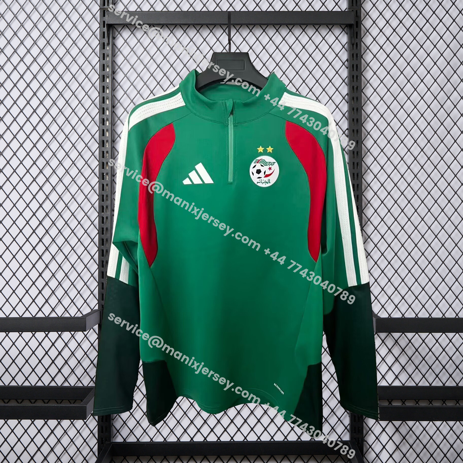 ManixJersey.com | Algeria 25-26 Home Unisex Pullover Hoodie -Customize Name, Number and Patch | Worldwide Shipping