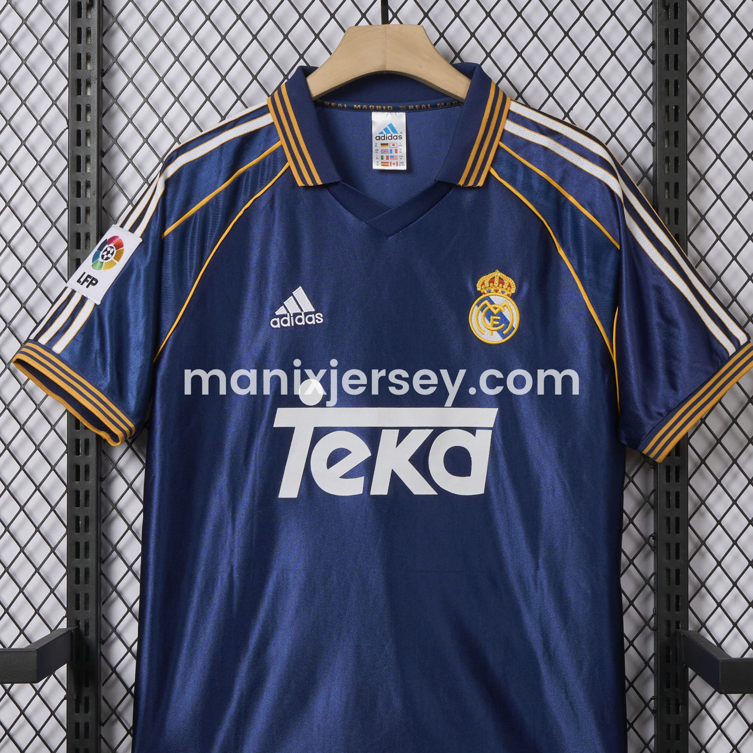 ManixJersey.com | Retro Real Madrid 1998-99 Third Jersey -Customize Name, Number and Patch | Worldwide Shipping