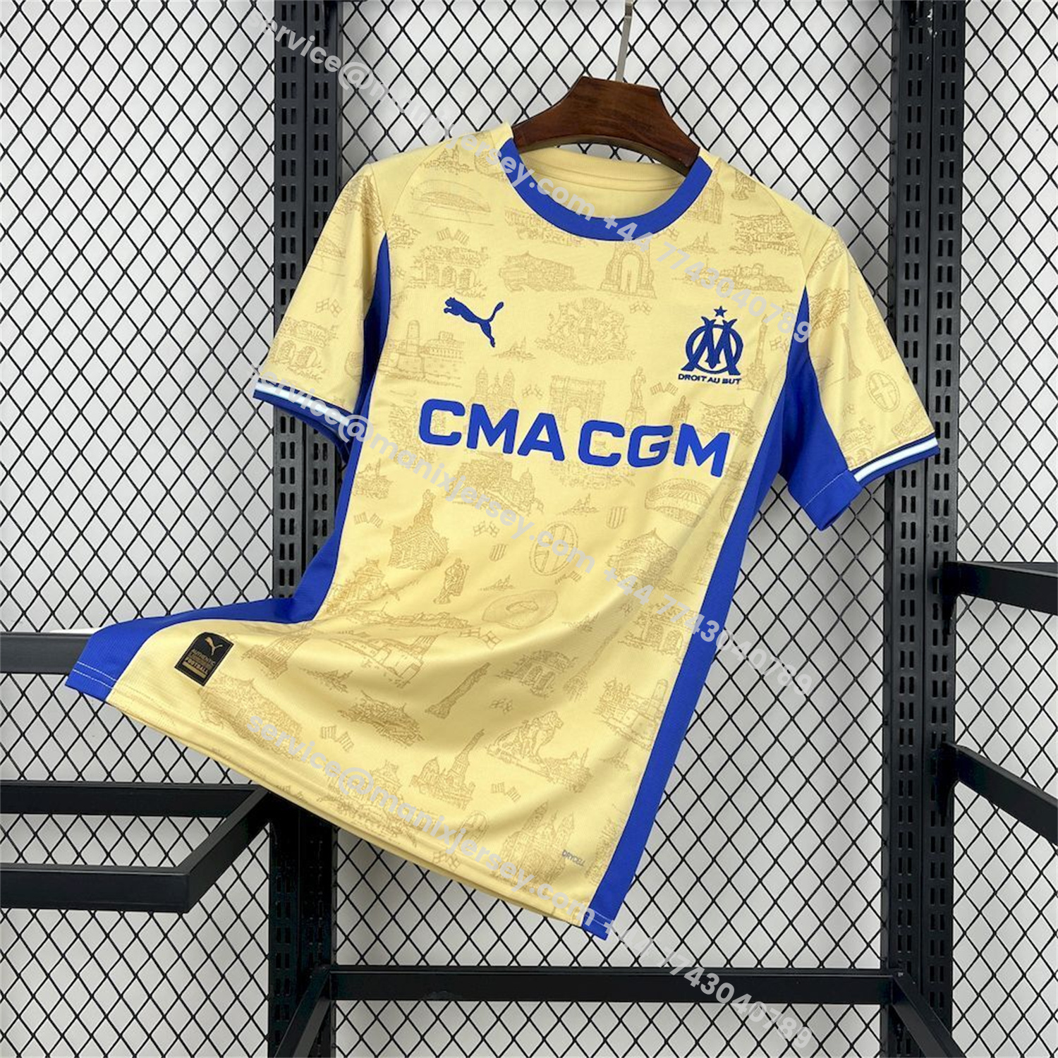 ManixJersey.com | Marseille 25-26 Fourth Jersey - Fans Version -Customize Name, Number and Patch | Worldwide Shipping