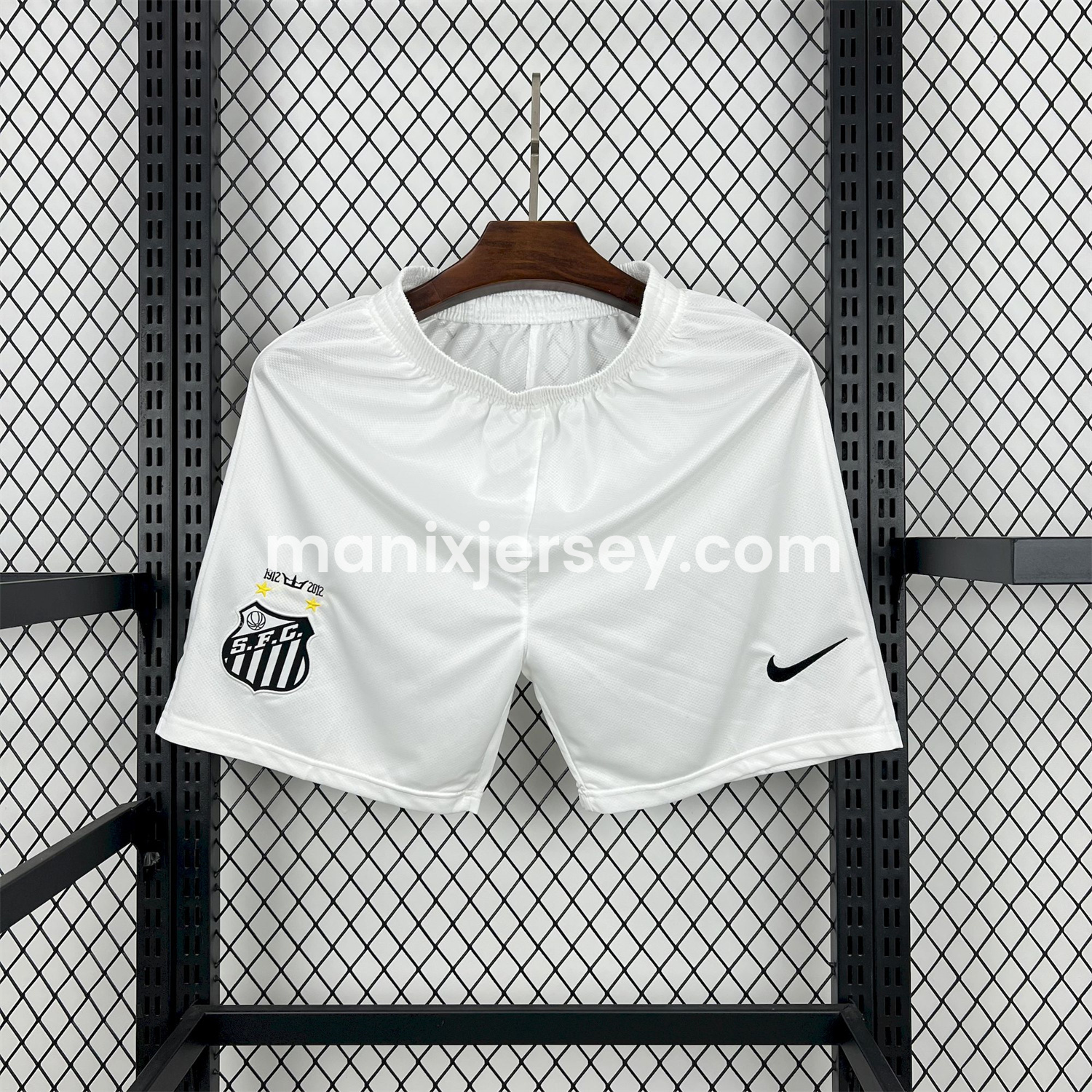 ManixJersey.com | Retro Santos 2012 Home Shorts -Customize Name, Number and Patch | Worldwide Shipping