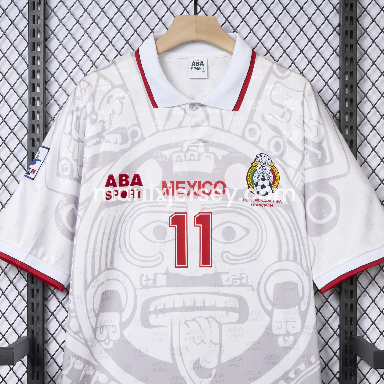 ManixJersey.com | Retro Mexico 1998 Away Jersey -Customize Name, Number and Patch | Worldwide Shipping