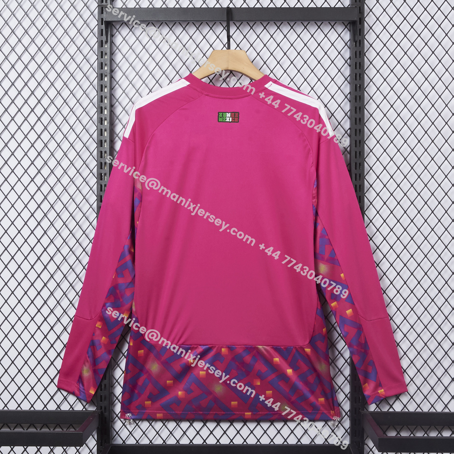 ManixJersey.com | Mexico 2026 Pink Goalkeeper Long Sleeves Jersey - Fans Version -Customize Name, Number and Patch | Worldwide Shipping