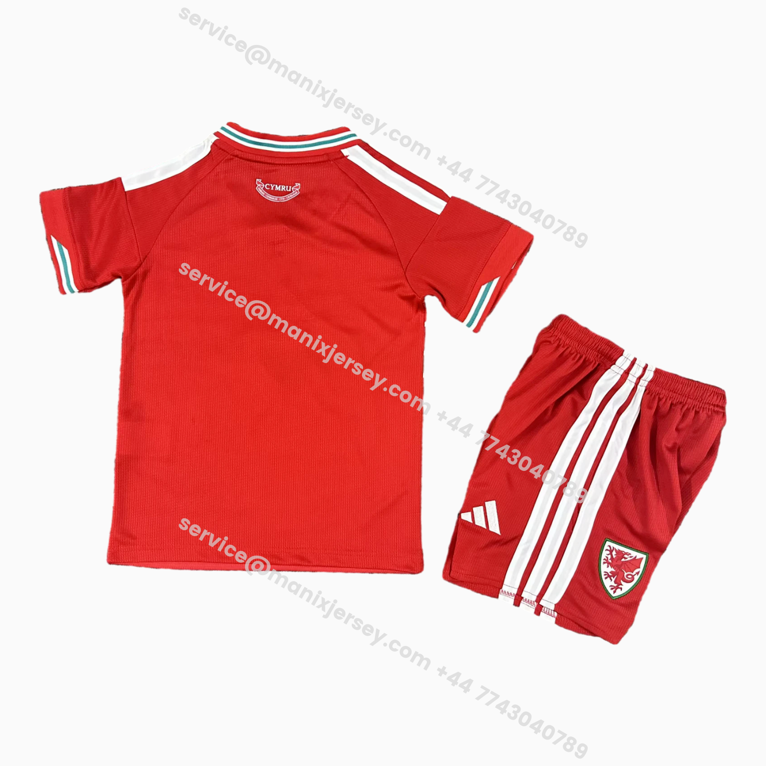 ManixJersey.com | Wales 2026 Home Kids Kit -Customize Name, Number and Patch | Worldwide Shipping