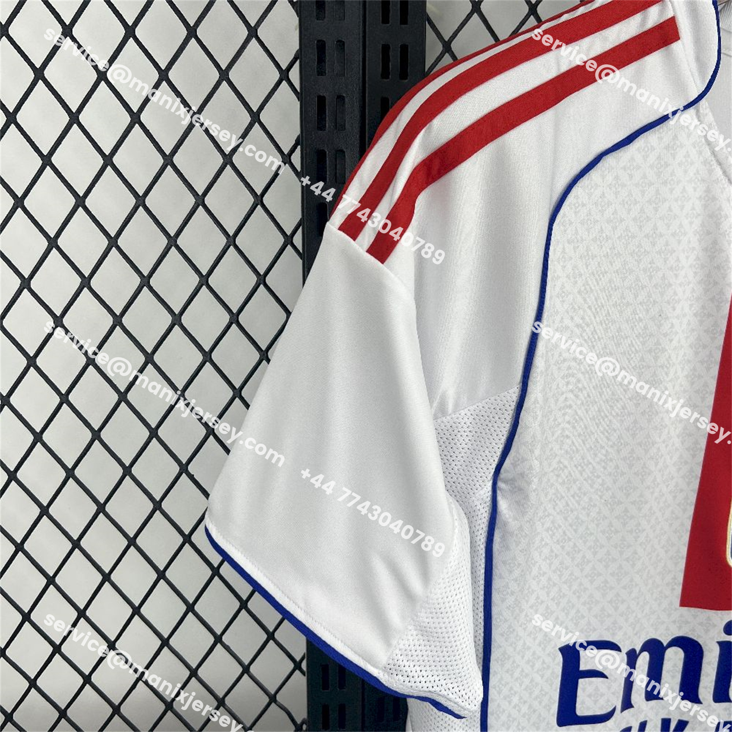ManixJersey.com | Lyon 25-26 Home Jersey - Fans Version -Customize Name, Number and Patch | Worldwide Shipping