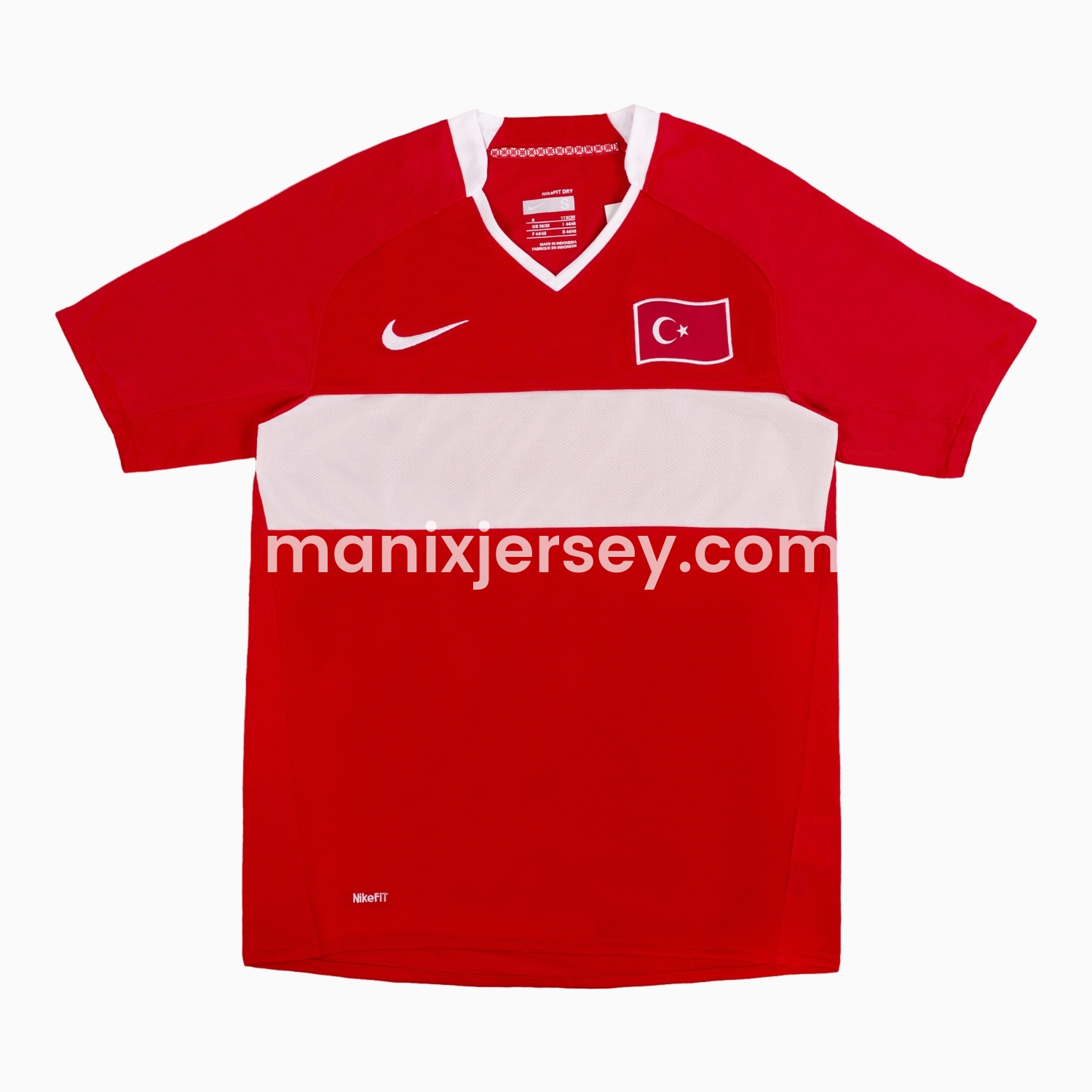 ManixJersey.com | Retro Turkey 2008 Home Jersey -Customize Name, Number and Patch | Worldwide Shipping