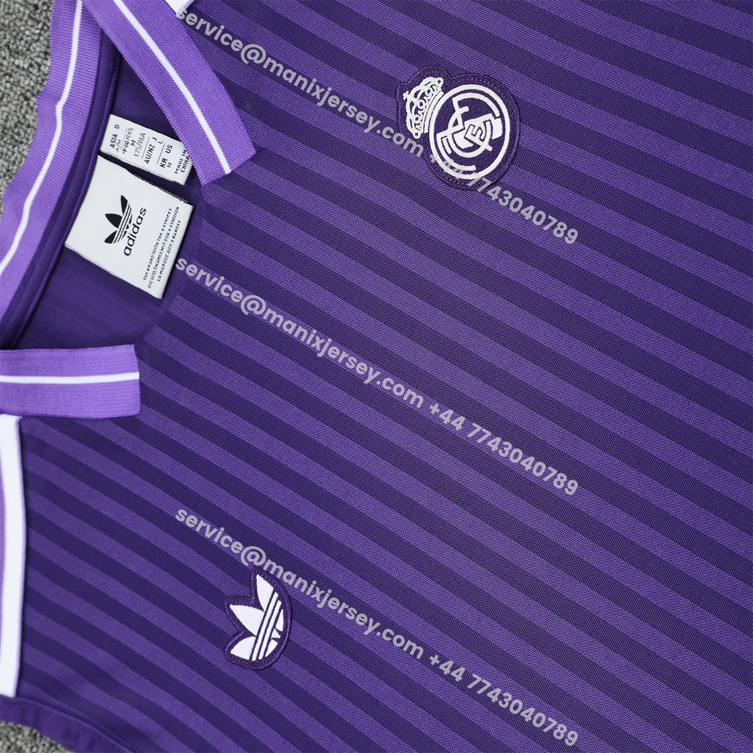 ManixJersey.com | Real Madrid 25-26 Vest Training Set - Pure Purple Vest & Purple Shorts -Customize Name, Number and Patch | Worldwide Shipping