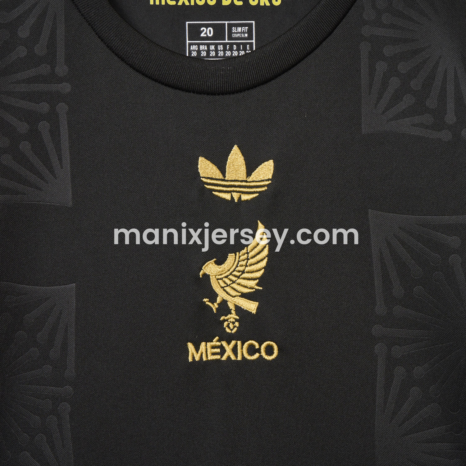 ManixJersey.com | Mexico 2025 Gold Cup Black Kids Kit -Customize Name, Number and Patch | Worldwide Shipping