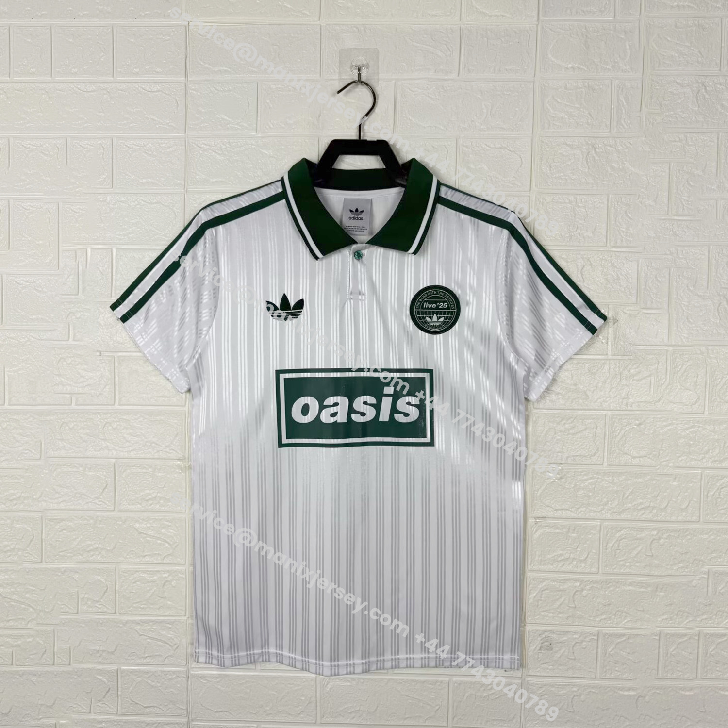 ManixJersey.com | Bohemian 25-26 Oasis Originals Tour White Stripes Jersey - Fans Version -Customize Name, Number and Patch | Worldwide Shipping