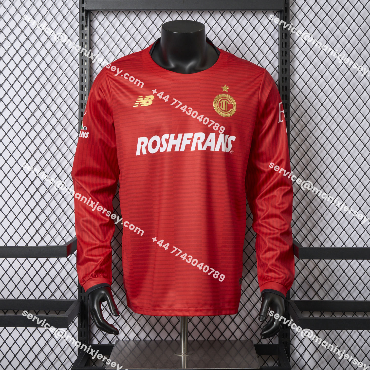 ManixJersey.com | Toluca 25-26 Home Long Sleeves Jersey - Player Version -Customize Name, Number and Patch | Worldwide Shipping