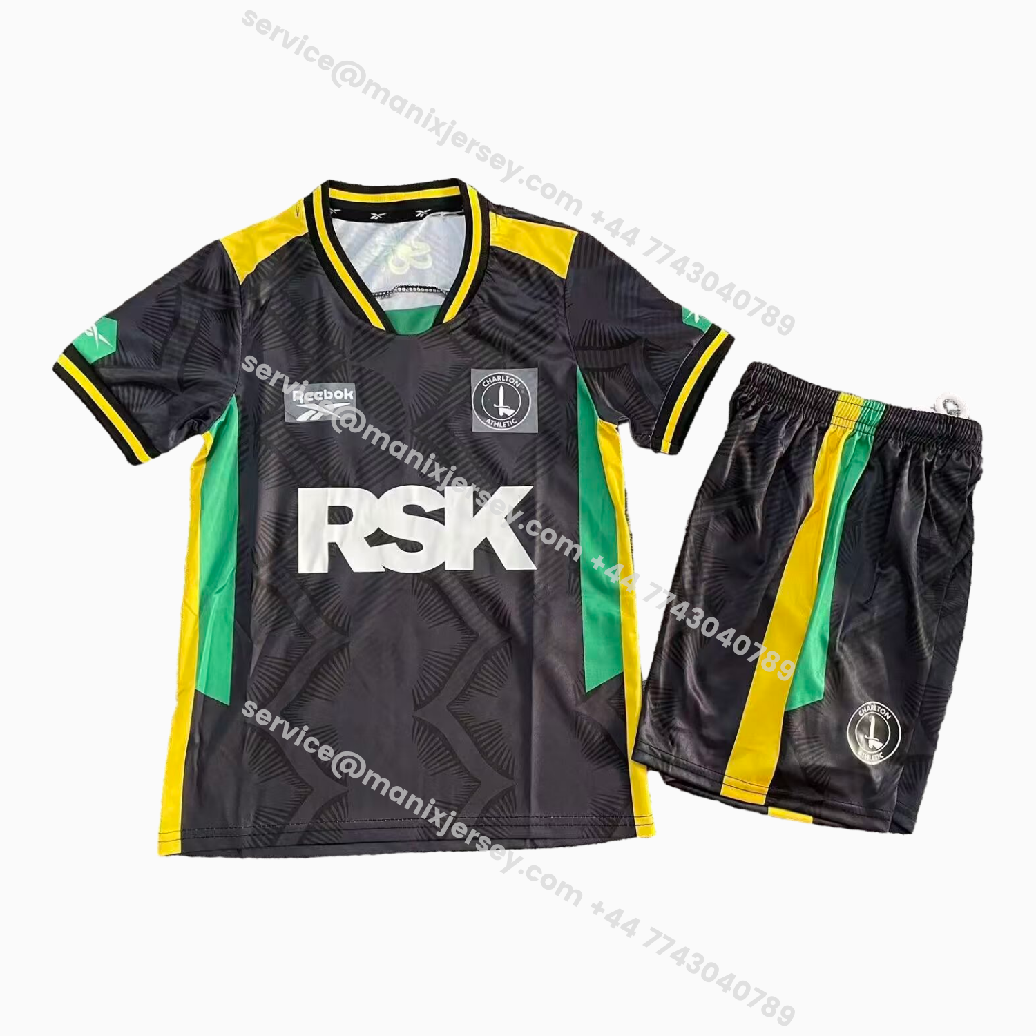 ManixJersey.com | Charlton Athletic 25-26 Third Kids Kit -Customize Name, Number and Patch | Worldwide Shipping