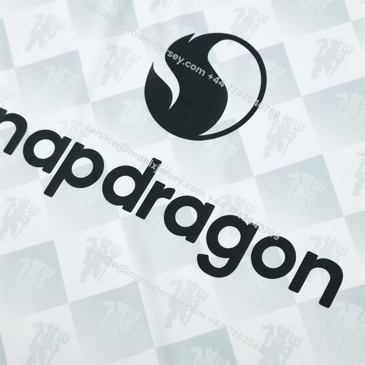 ManixJersey.com | Manchester United 25-26 Vest Training Set - Red Edge White Vest & Black Shorts -Customize Name, Number and Patch | Worldwide Shipping