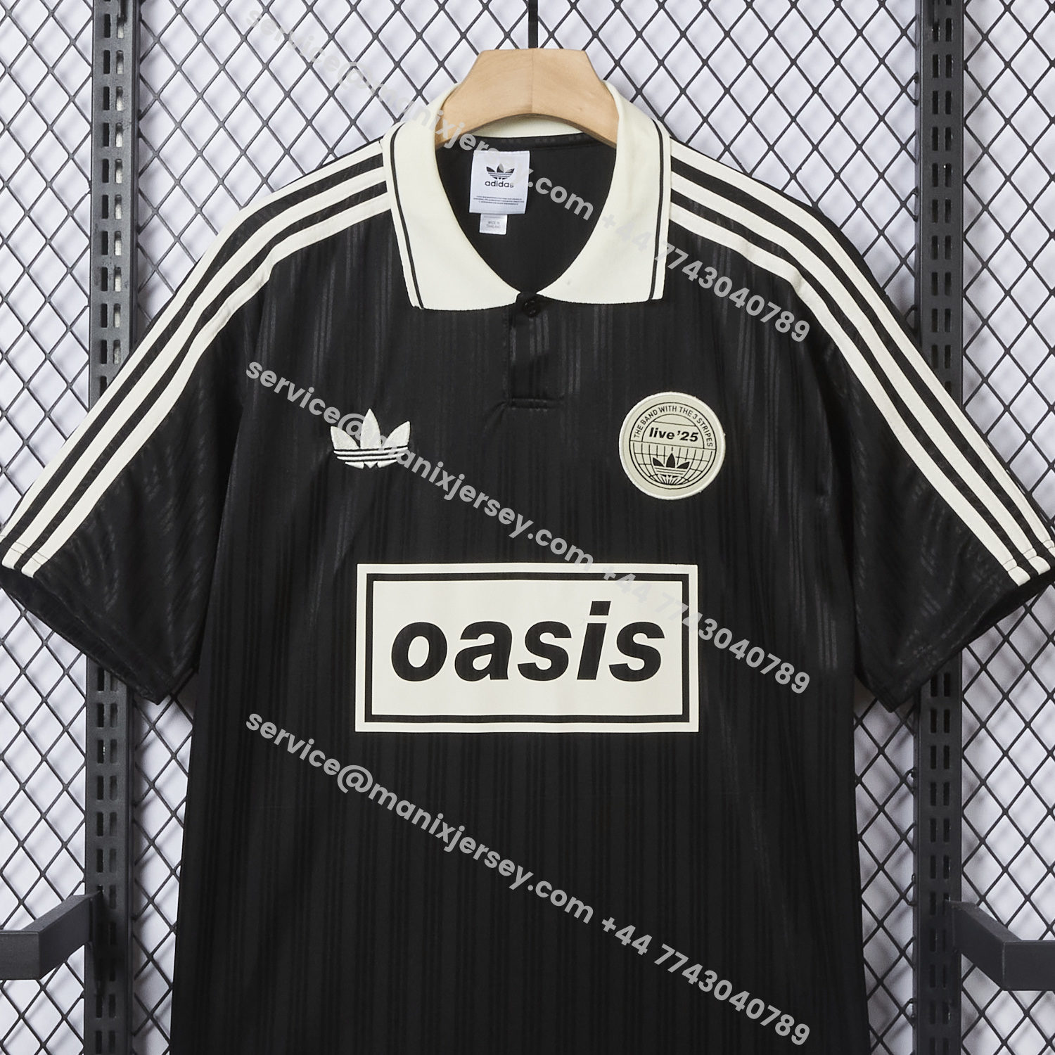 ManixJersey.com | Bohemian 25-26 Oasis Originals Tour Black Jersey With Number 25 - Fans Version -Customize Name, Number and Patch | Worldwide Shipping