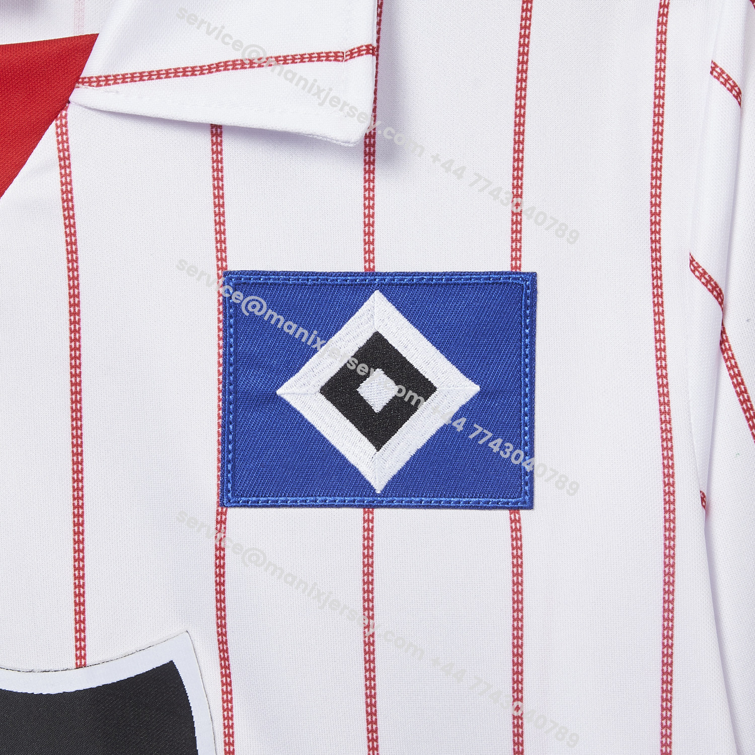 ManixJersey.com | Retro Hamburger SV 1982-83 Home Long Sleeves Jersey -Customize Name, Number and Patch | Worldwide Shipping