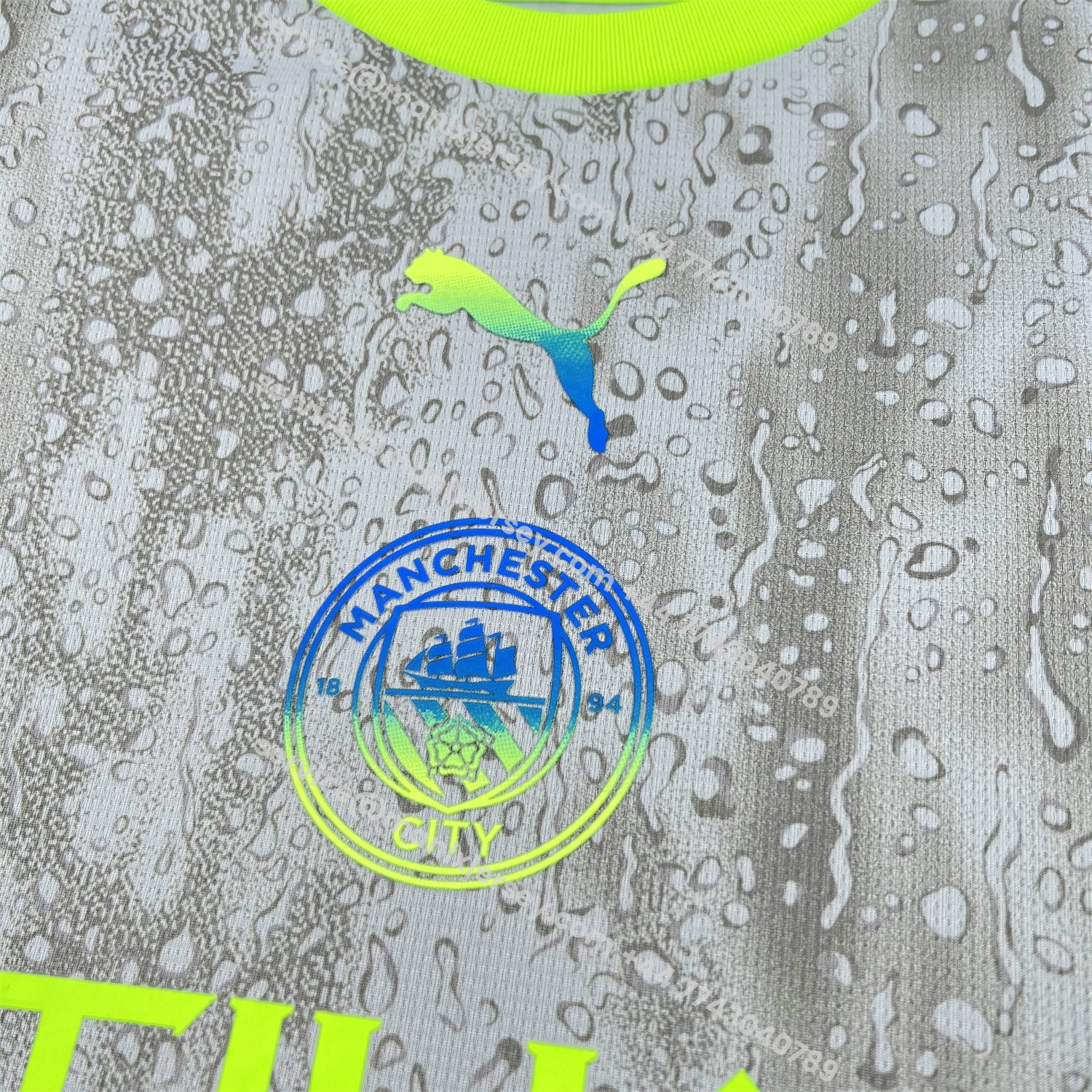 ManixJersey.com | Manchester City 25-26 Third Grey Jersey - Fans Version -Customize Name, Number and Patch | Worldwide Shipping