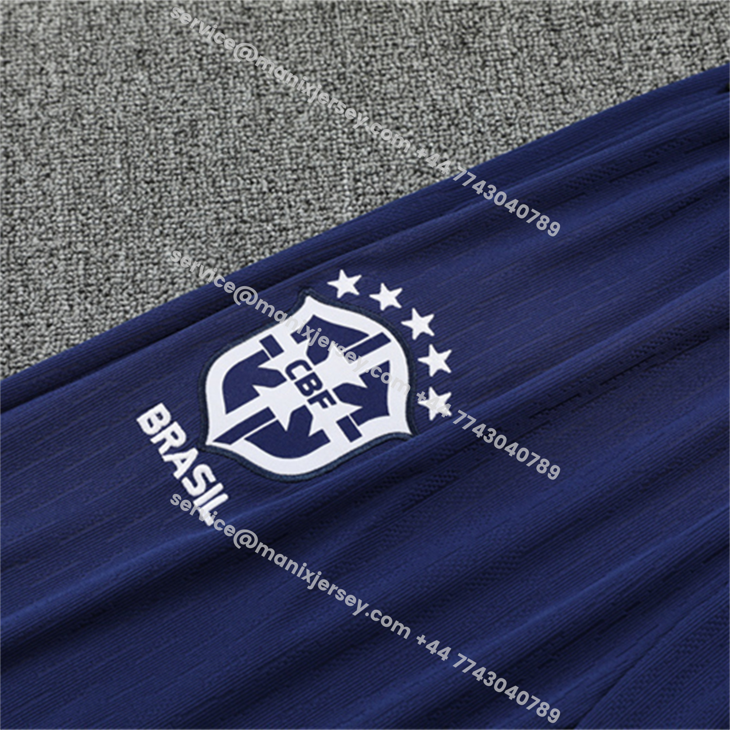 ManixJersey.com | Brazil 25-26 Kids Long Sleeve Training Set - Colorful Camouflage Top & Royal Blue Pants -Customize Name, Number and Patch | Worldwide Shipping