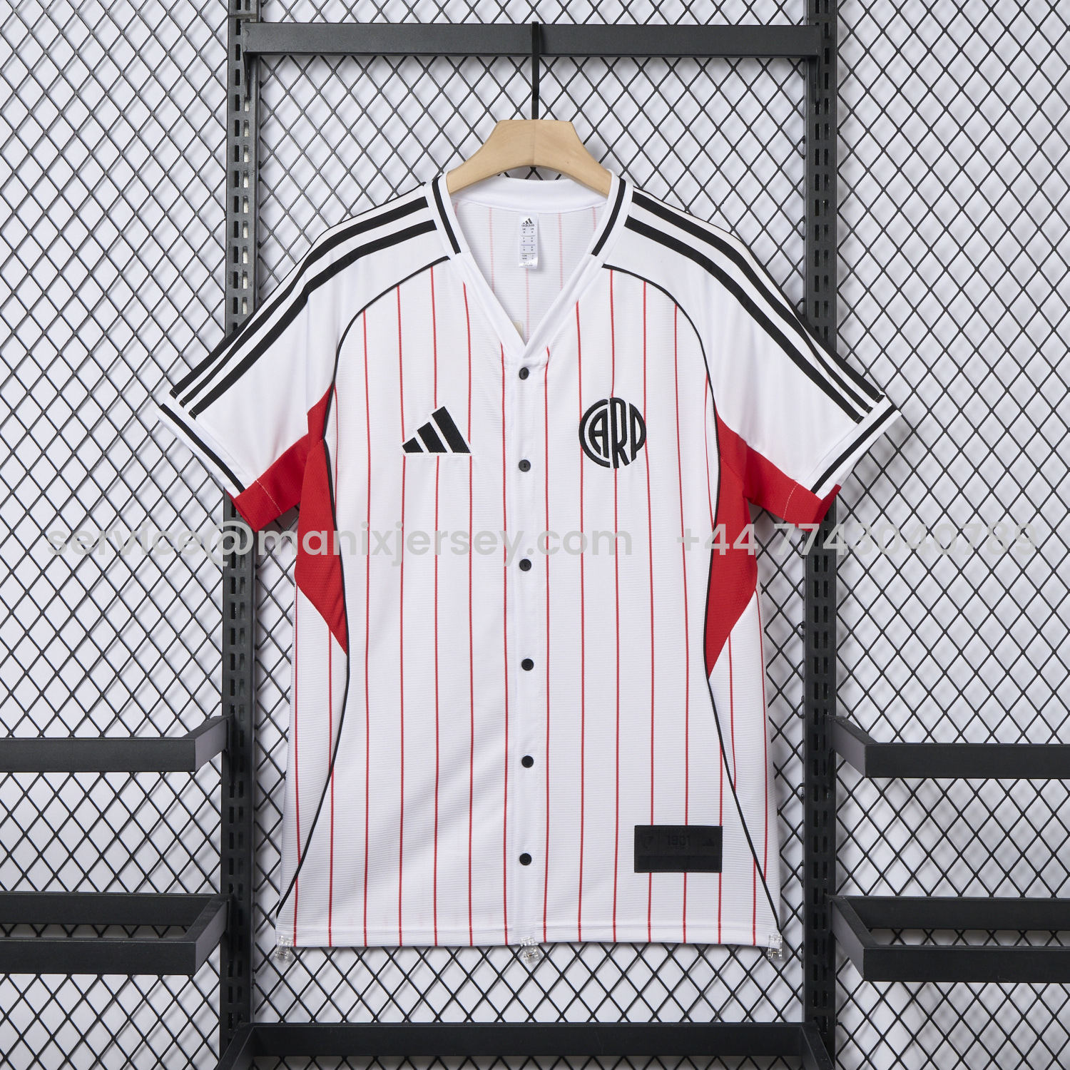 ManixJersey.com | River Plate 25-26 White Baseball Jersey -Customize Name, Number and Patch | Worldwide Shipping