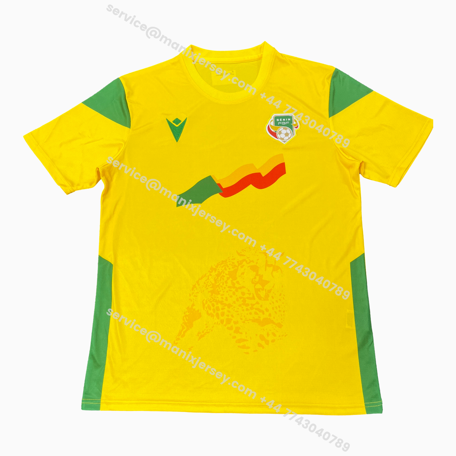 ManixJersey.com | Benin 2026 Home Yellow Jersey - Fans Version -Customize Name, Number and Patch | Worldwide Shipping