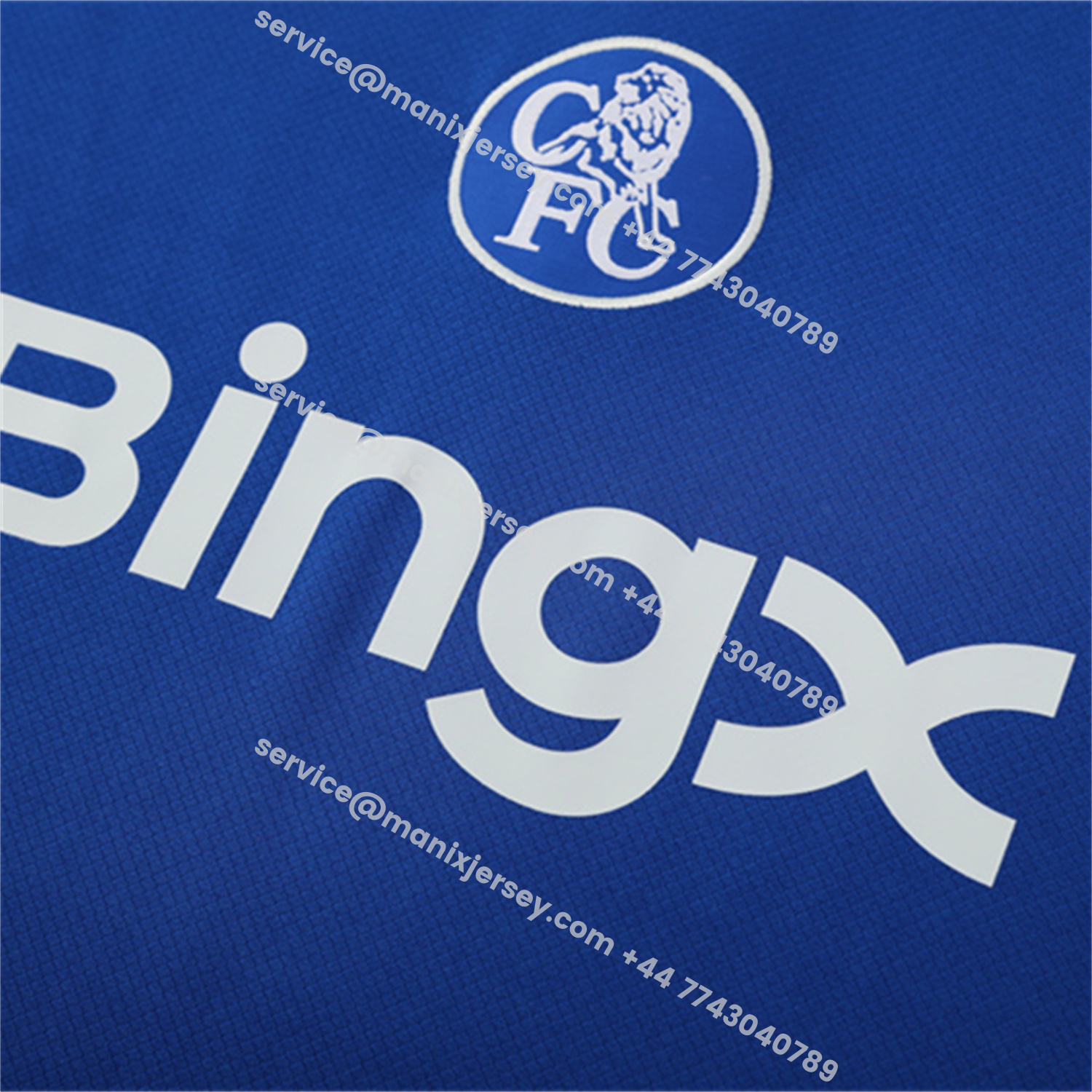 ManixJersey.com | C.H.E.L.S.E.A 25-26 Kids Short-Sleeve Training Set - Blue Top & Black Shorts -Customize Name, Number and Patch | Worldwide Shipping