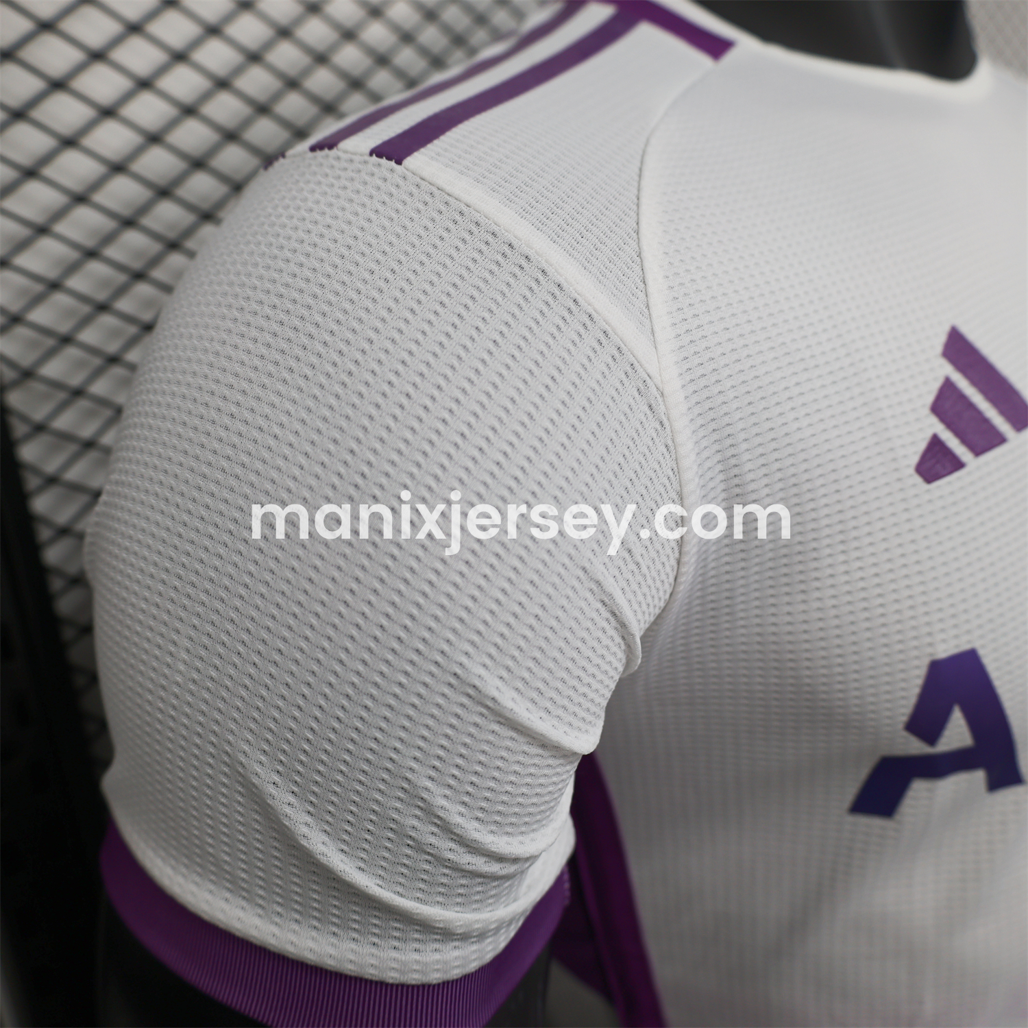 ManixJersey.com | Algeria 25-26 White Purple Gradient with Hexagonal Pattern Jersey - Player Version -Customize Name, Number and Patch | Worldwide Shipping